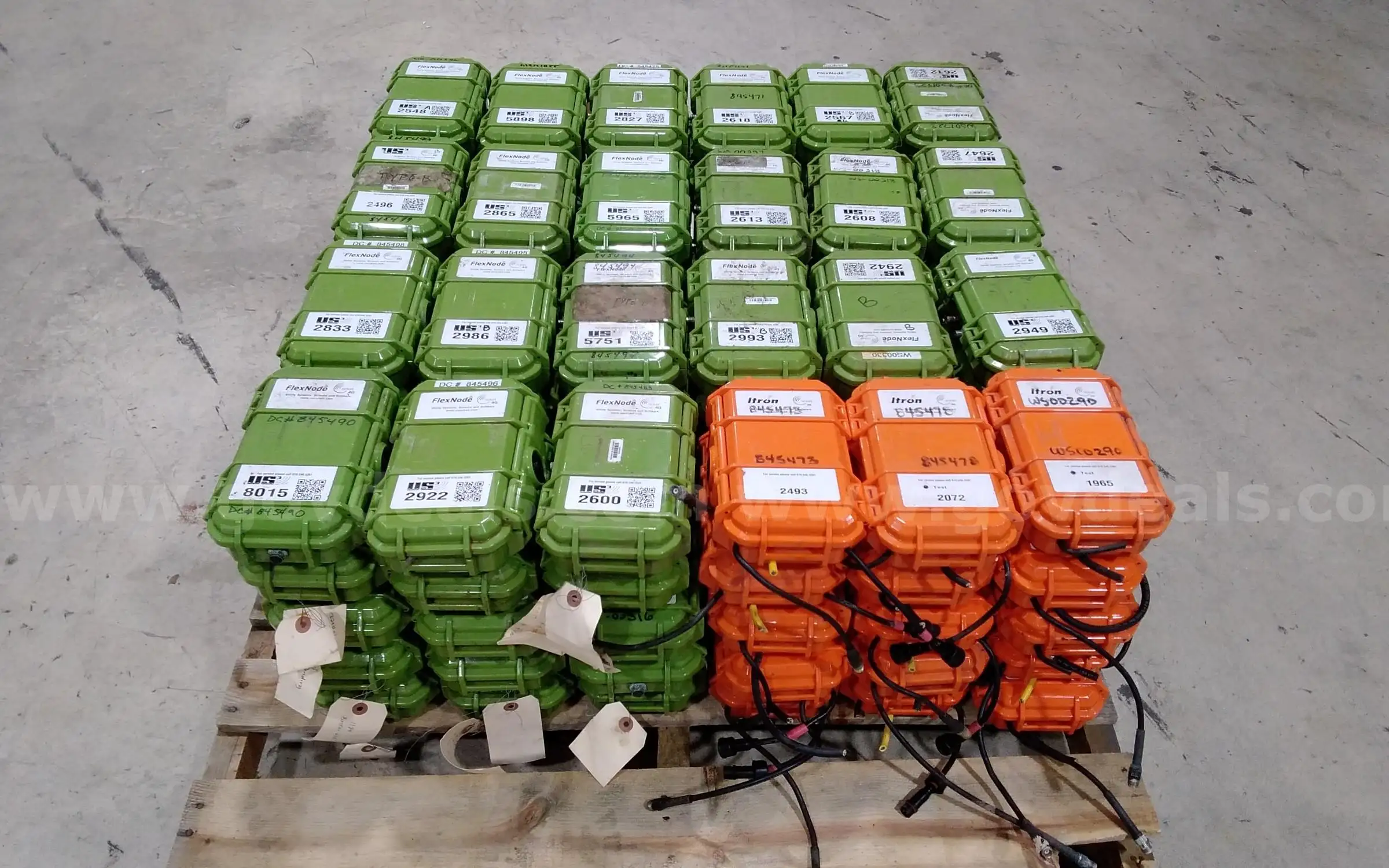 Lot of (120) Flexnode sewer Battery Powered Monitoring and Alerting.