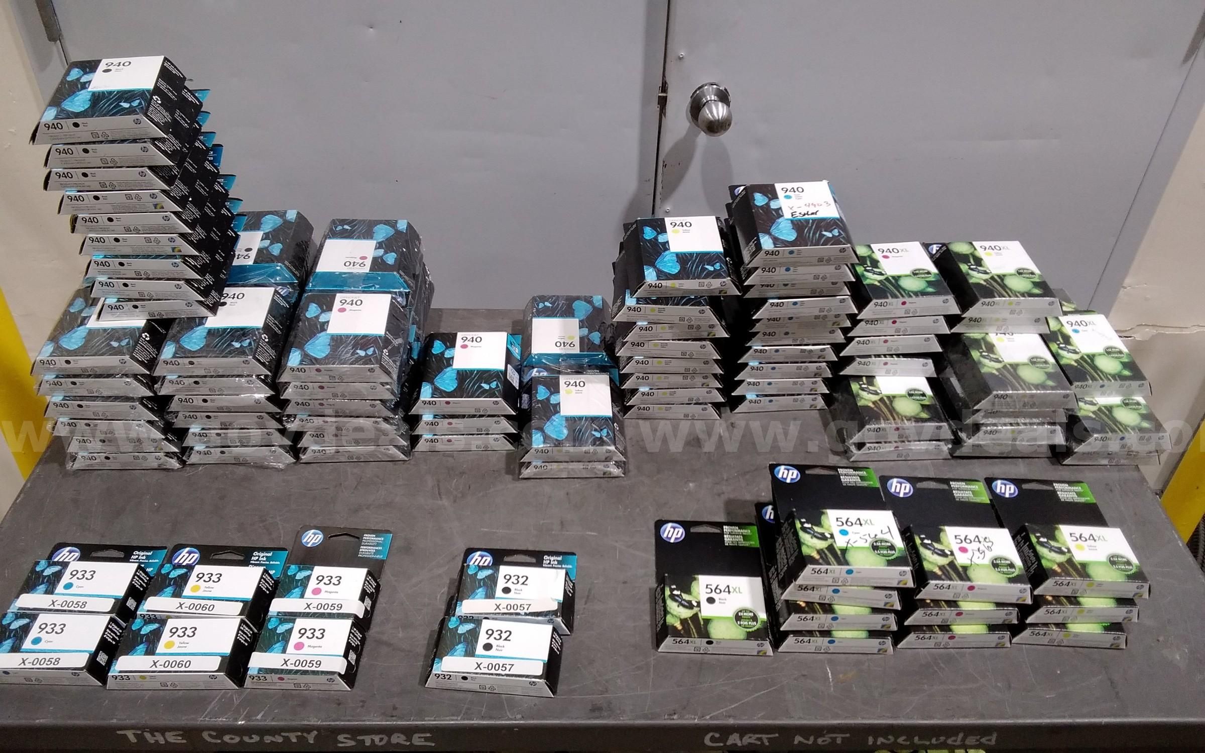 Lot of (112) HP ink cartridges. New Old stock All Expired.
