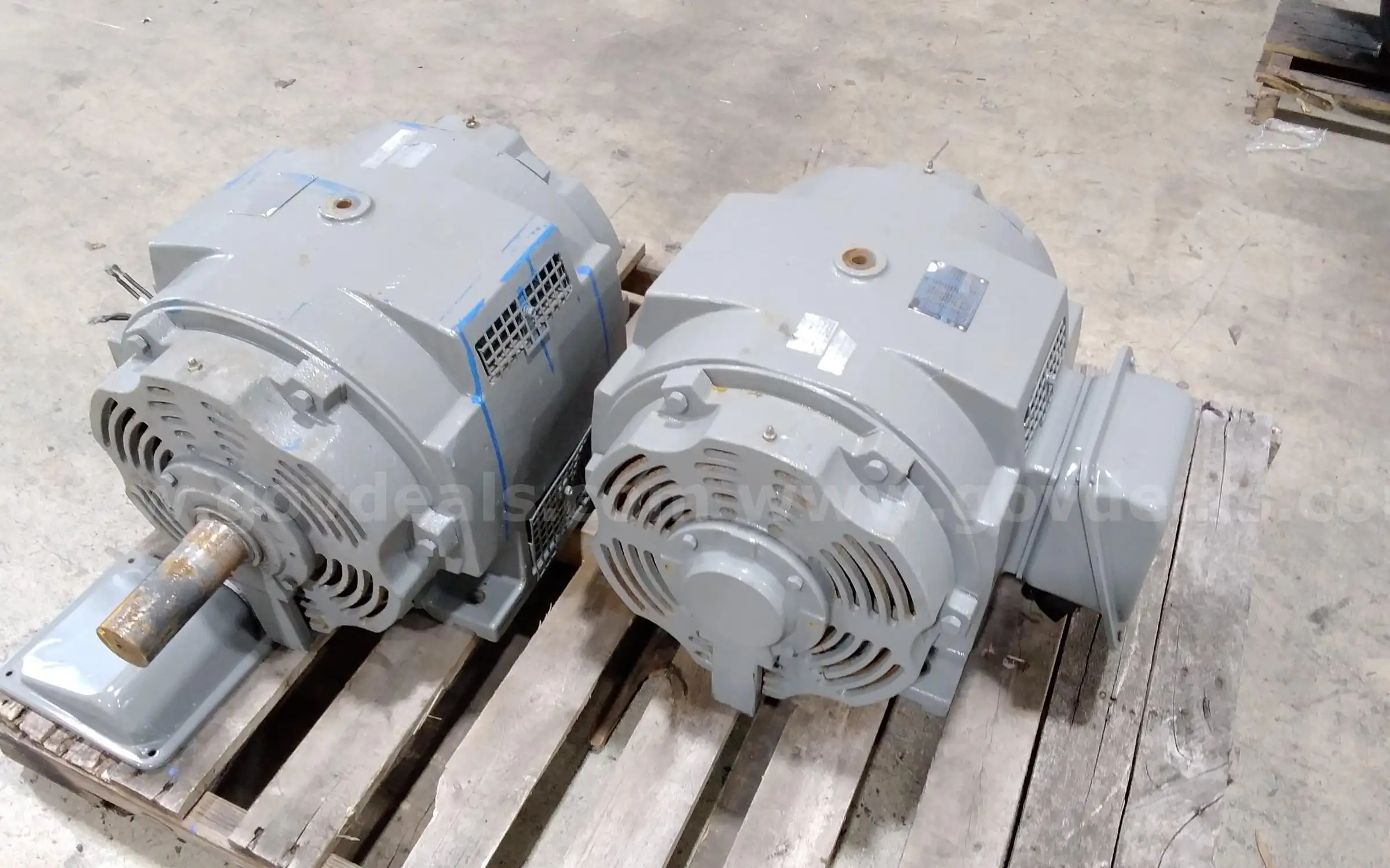 Lot of (2) Used Nema Premium 40HP 3Ph induction motors.