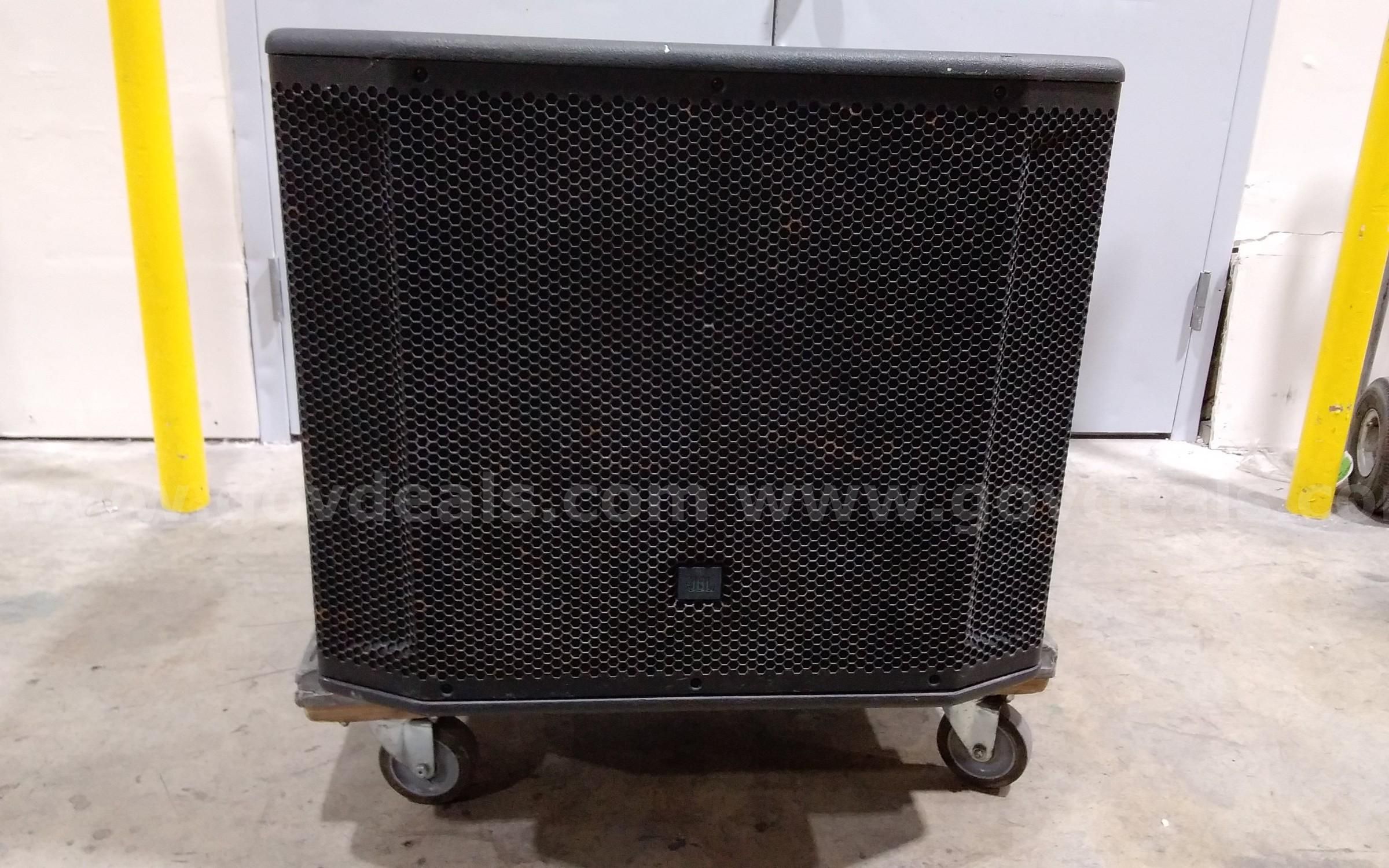 JBL SRX818SP powered subwoofer.