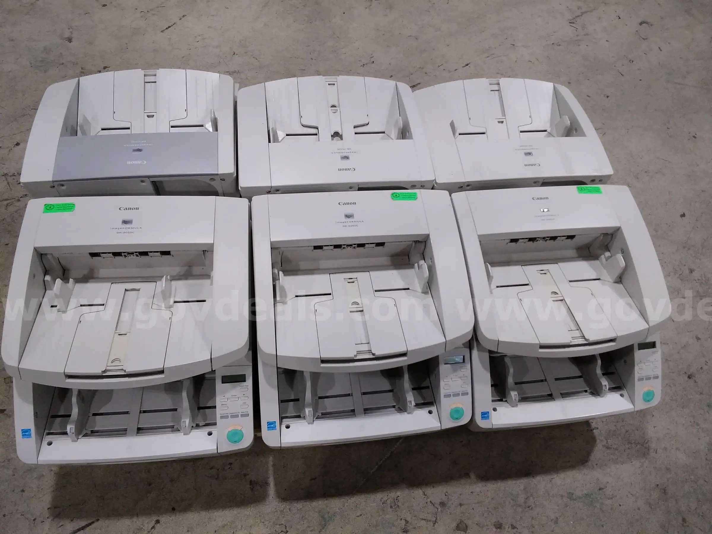 Lot of (6) Canon Image Formula high speed scanners