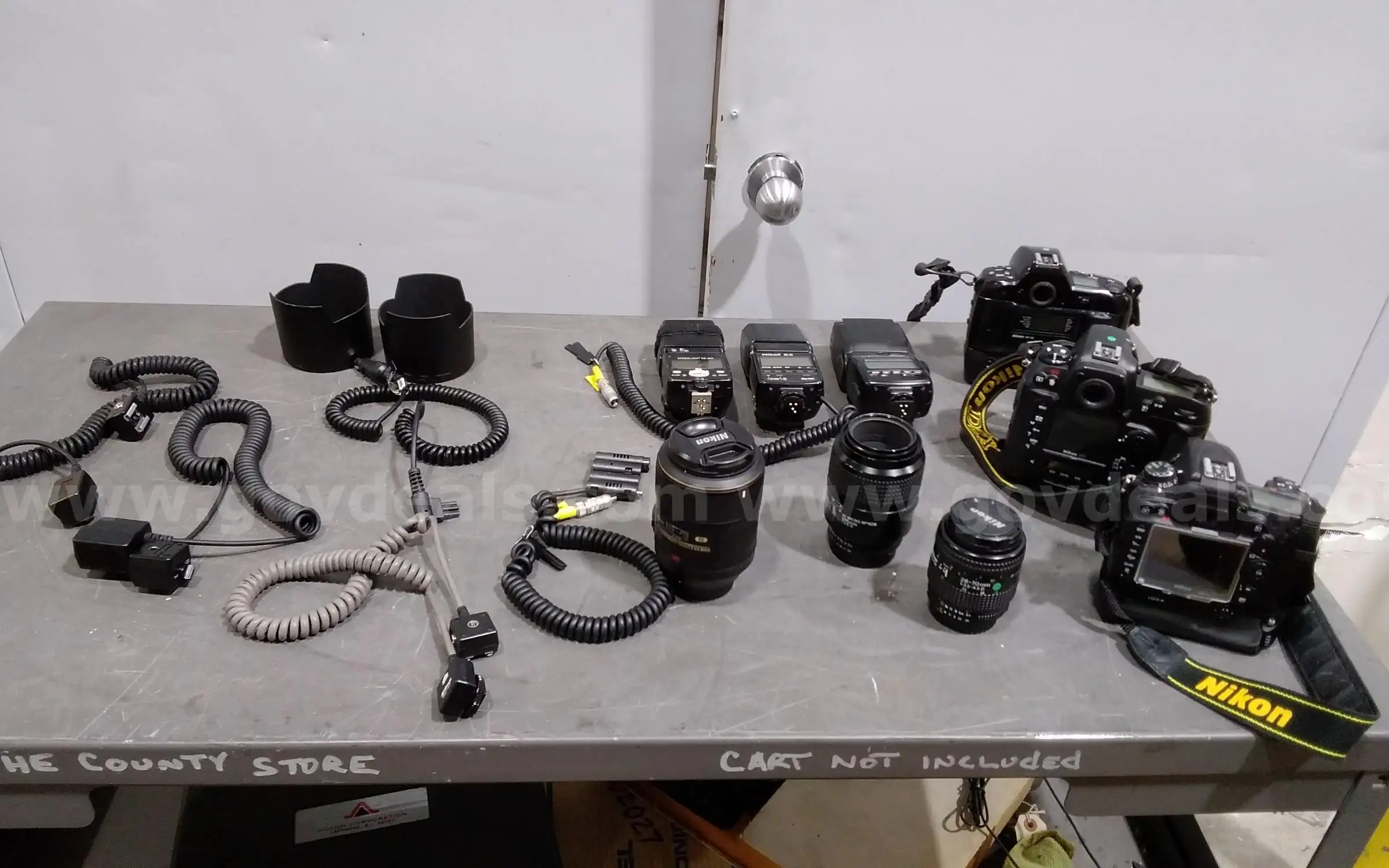 Lot of Nikon cameras and accessories. Parts or repair.