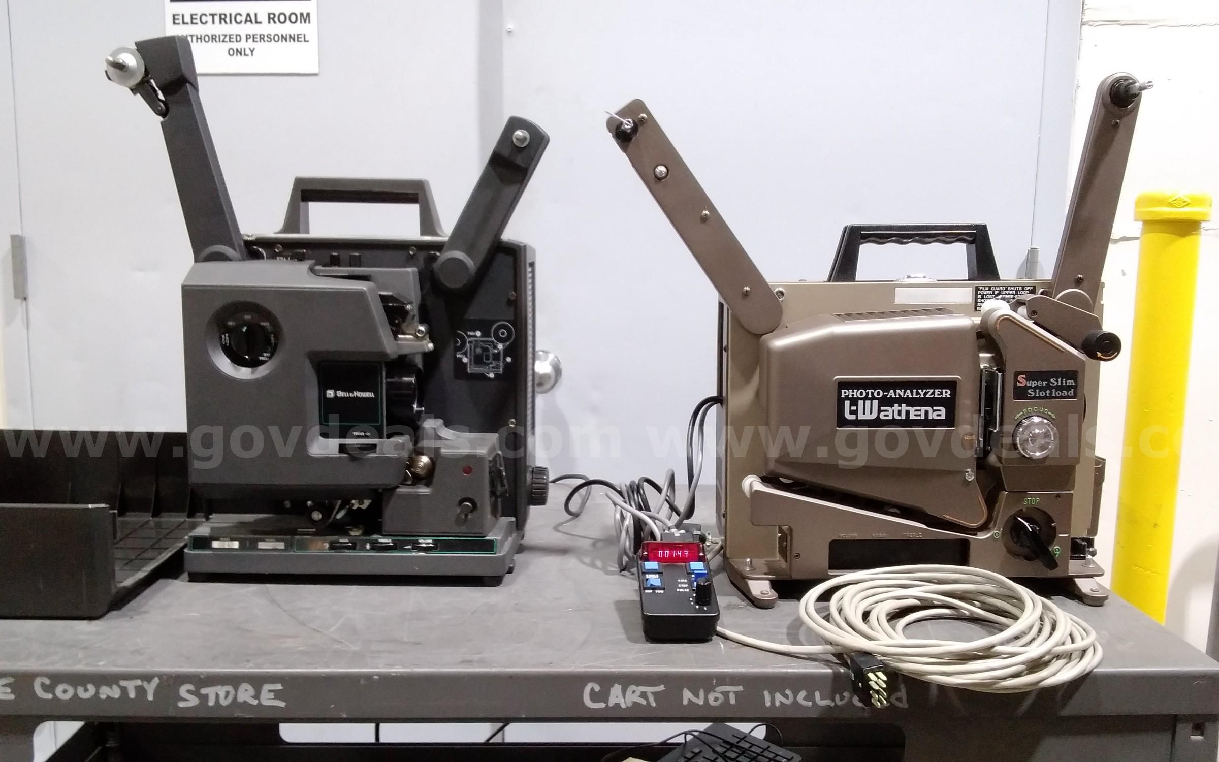 Lot of (2) 16mm film projectors