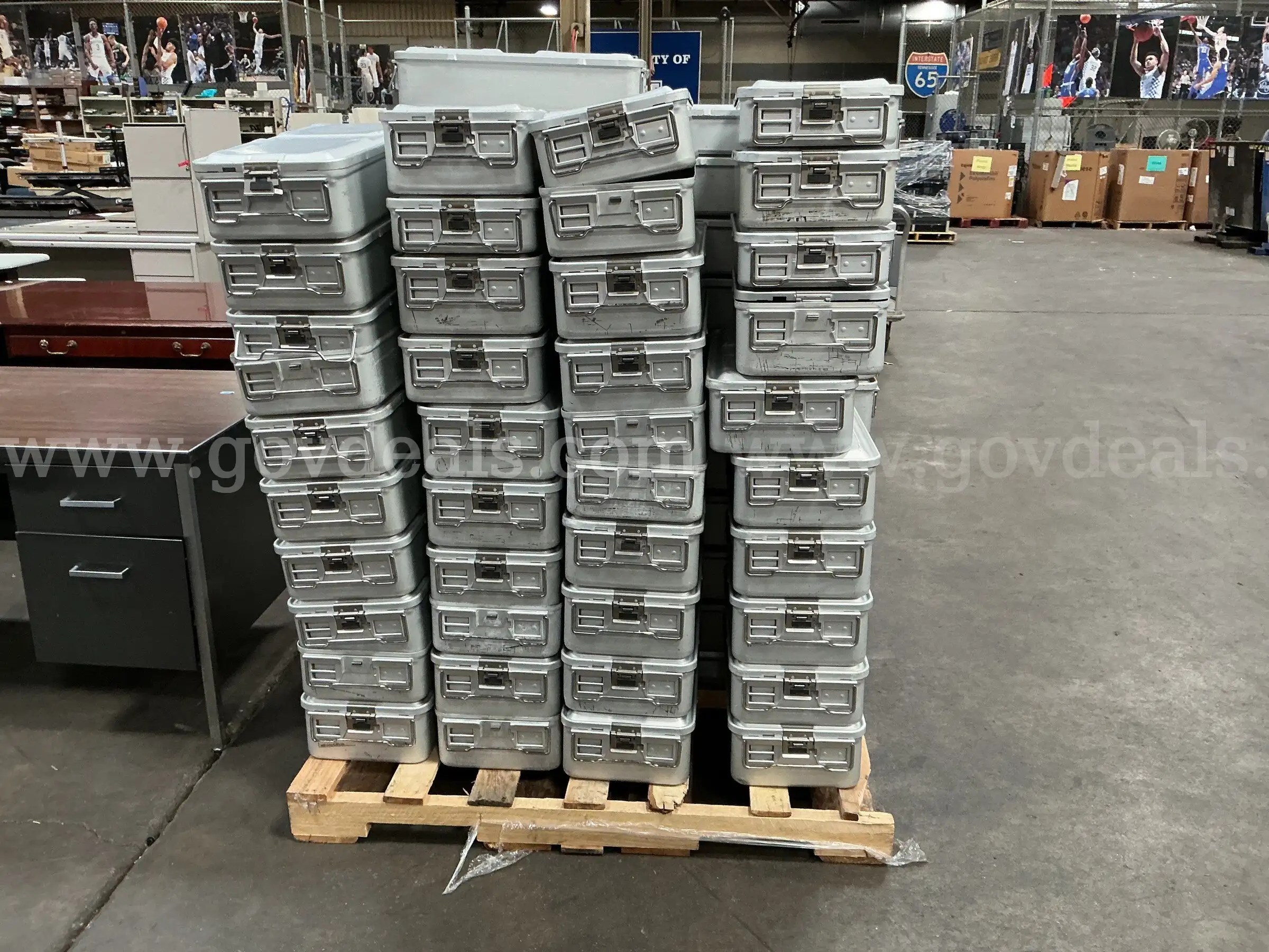 Pallet of Autoclave Boxes(Assorted Sizes)