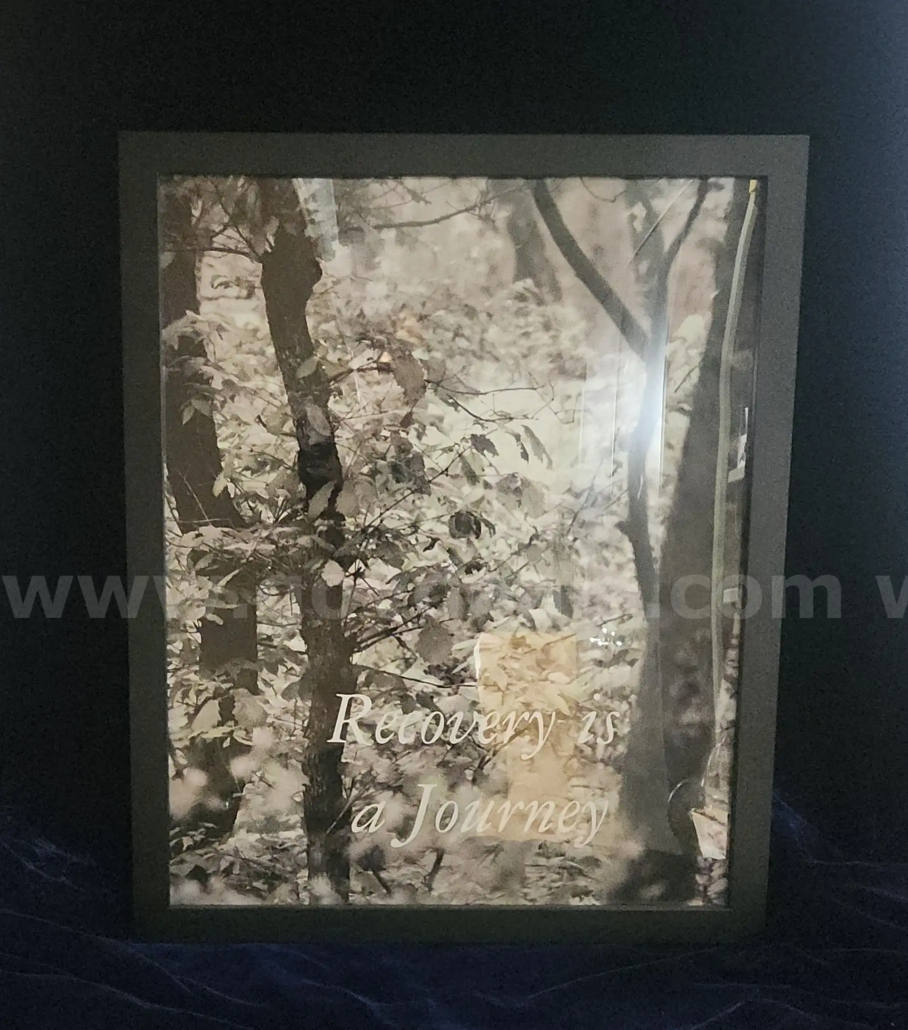 17x21 Recovery is a Journey Art