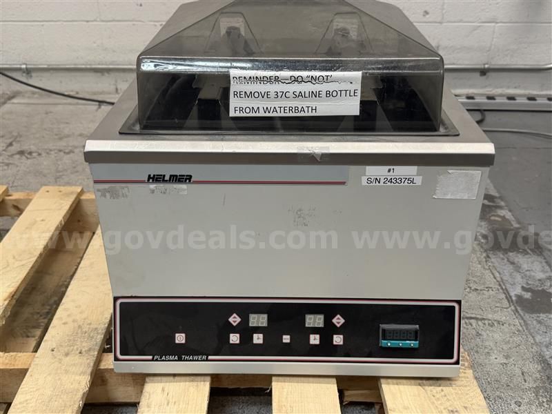HELMER DH8 PLASMA THAWER SN#243375L