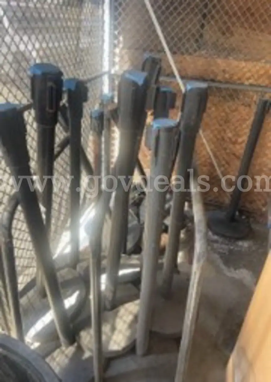 Lot Of (18) Black Stanchions