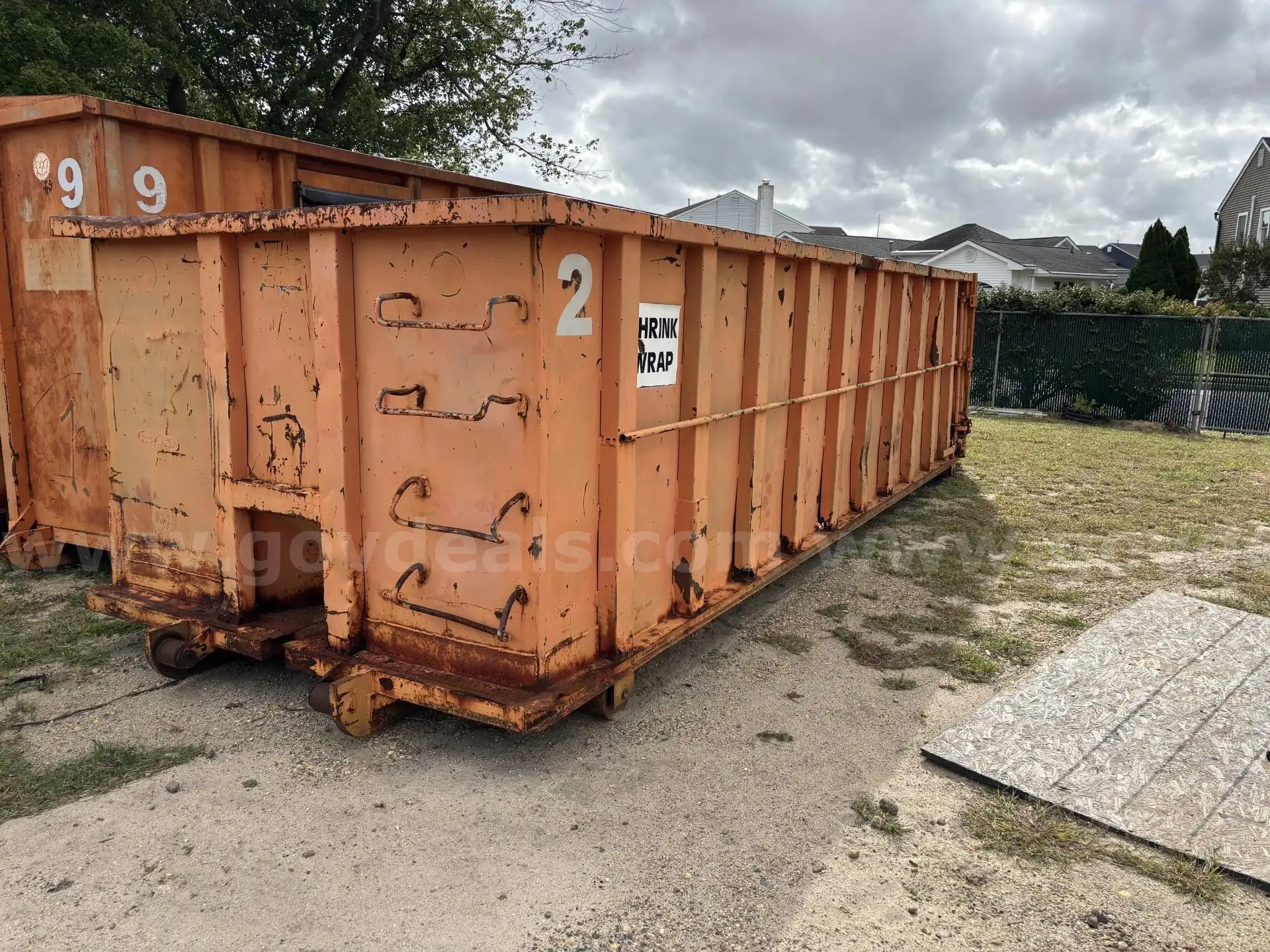 30 yard open top roll off dumpster