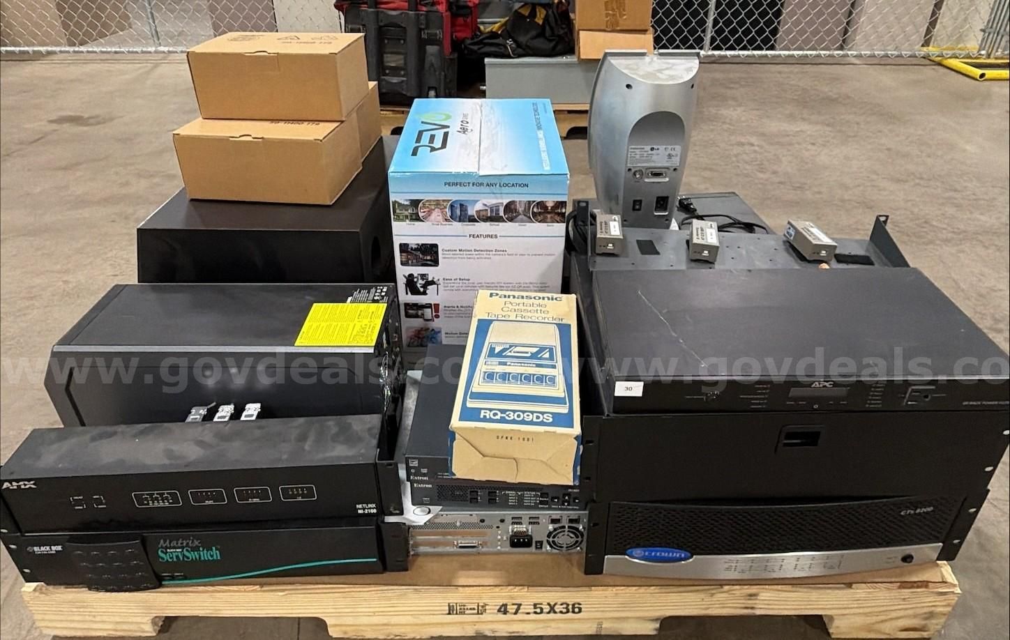 Assorted Networking AV & Electronic Equipment