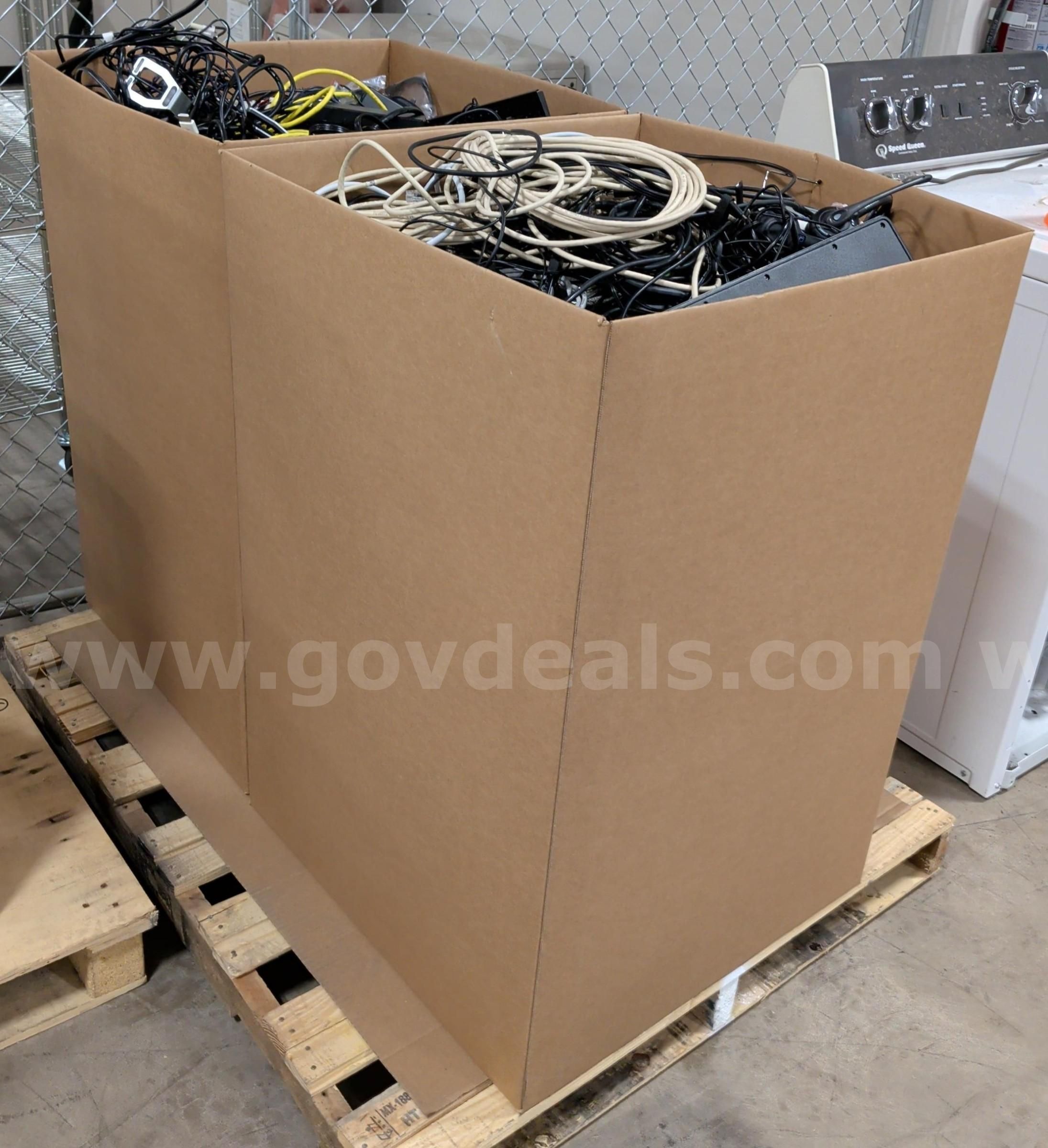Wires Cables and Components (2 Bins)