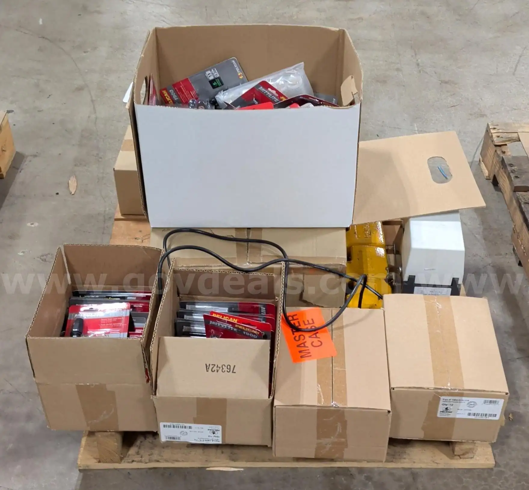Assorted Pelican Flashlights & Industrial Equipment