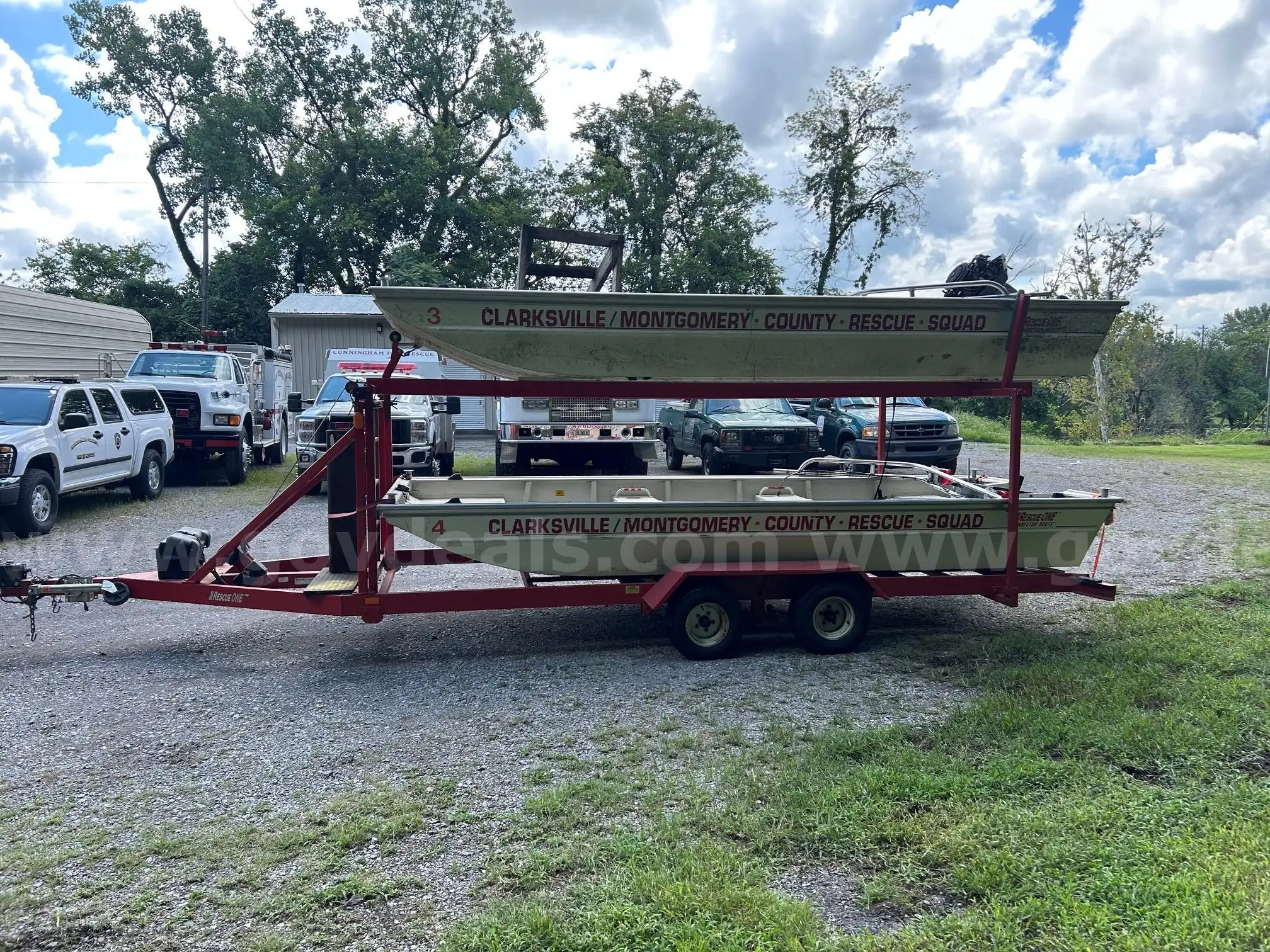 Rescue One Double Stack Boats DRS200 Two 16’ Aluminum Boats