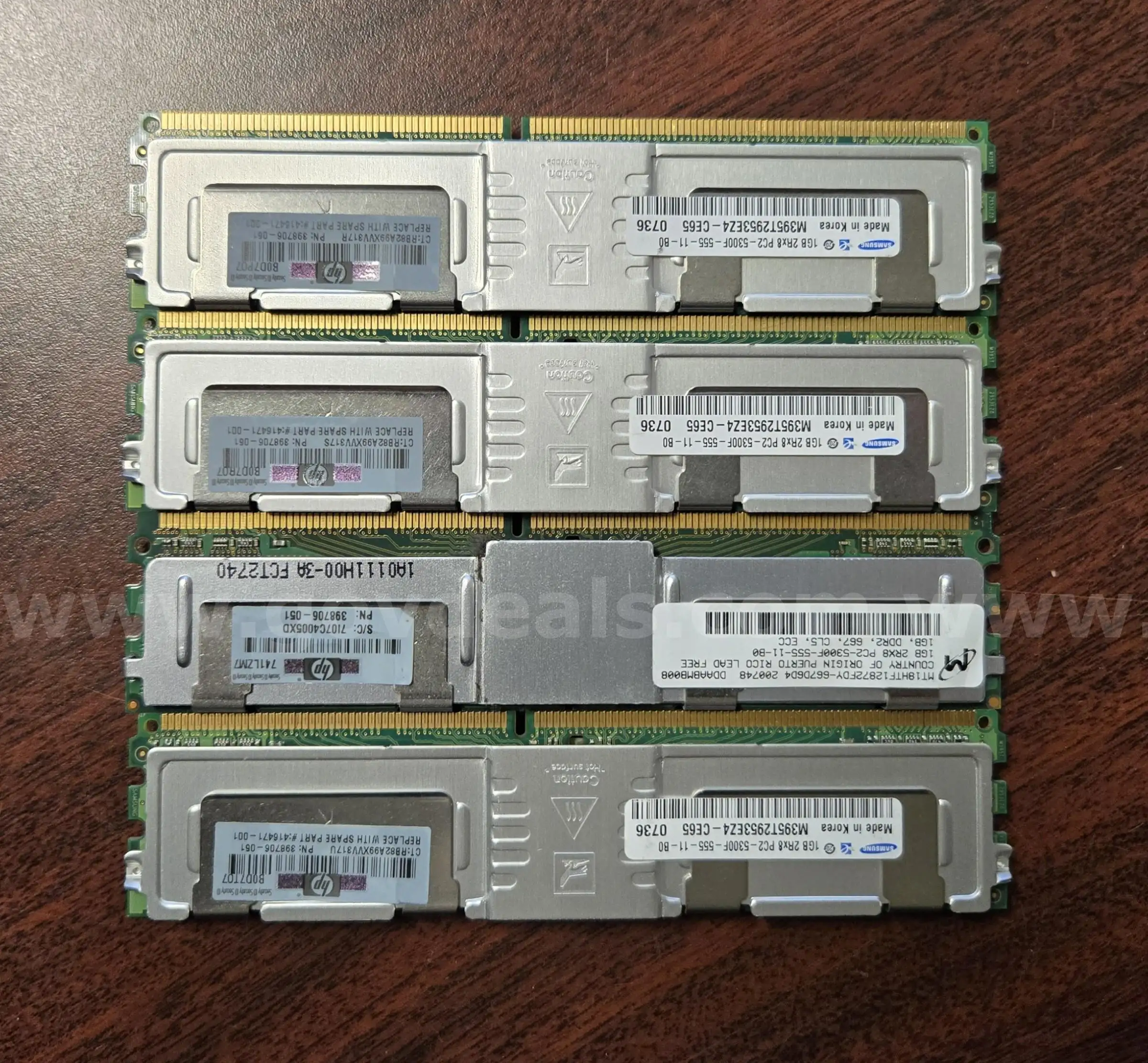HP 398706-051 Dual Rank Memory Modules (Juneau AK)
