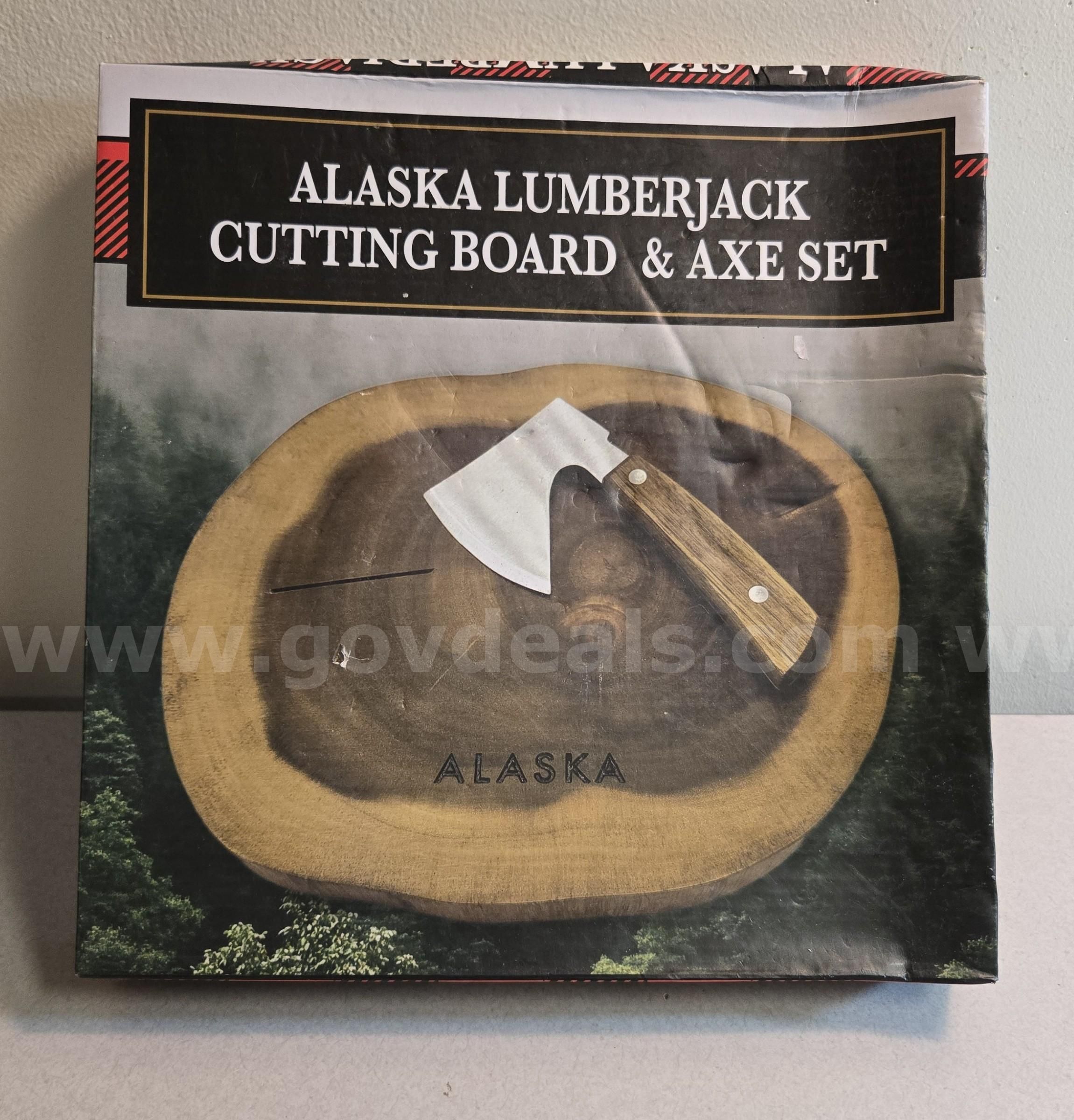 Alaska Cutting Board & Axe Set (Juneau AK)