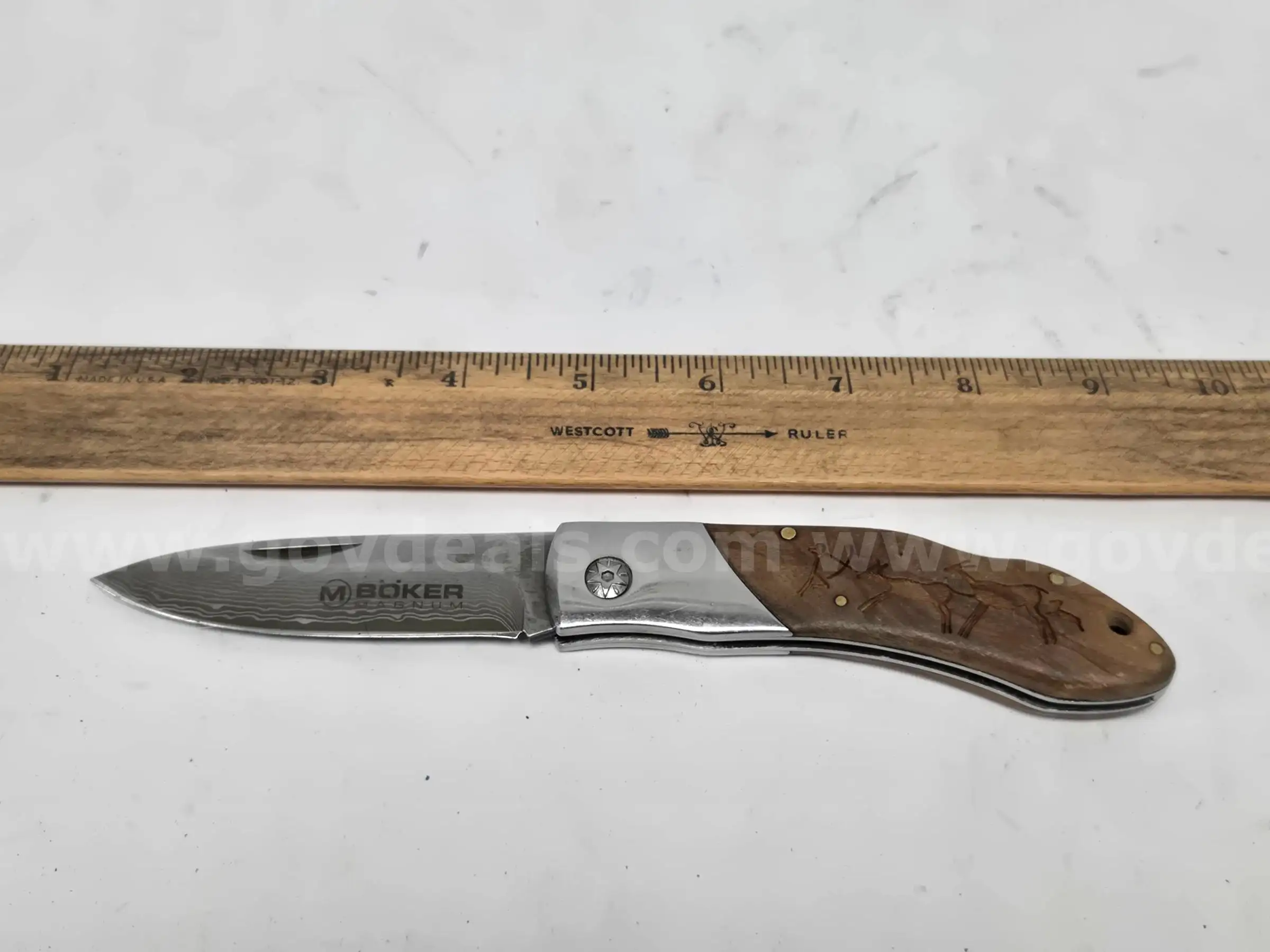 Böker Magnum Caveman Damascus Blade Knife (Anchorage AK)