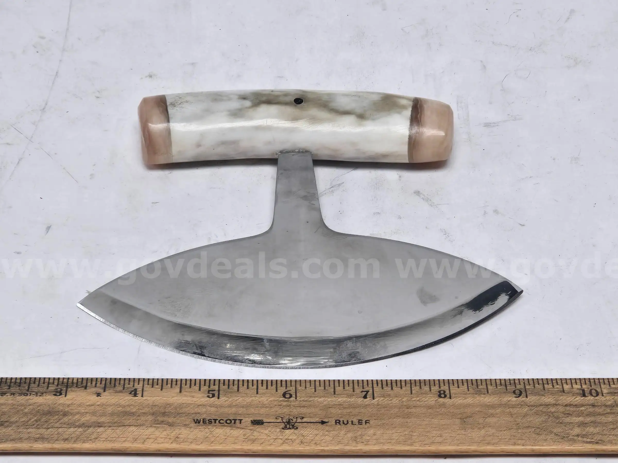 Ulu Knife w Bone Handle (Anchorage AK)