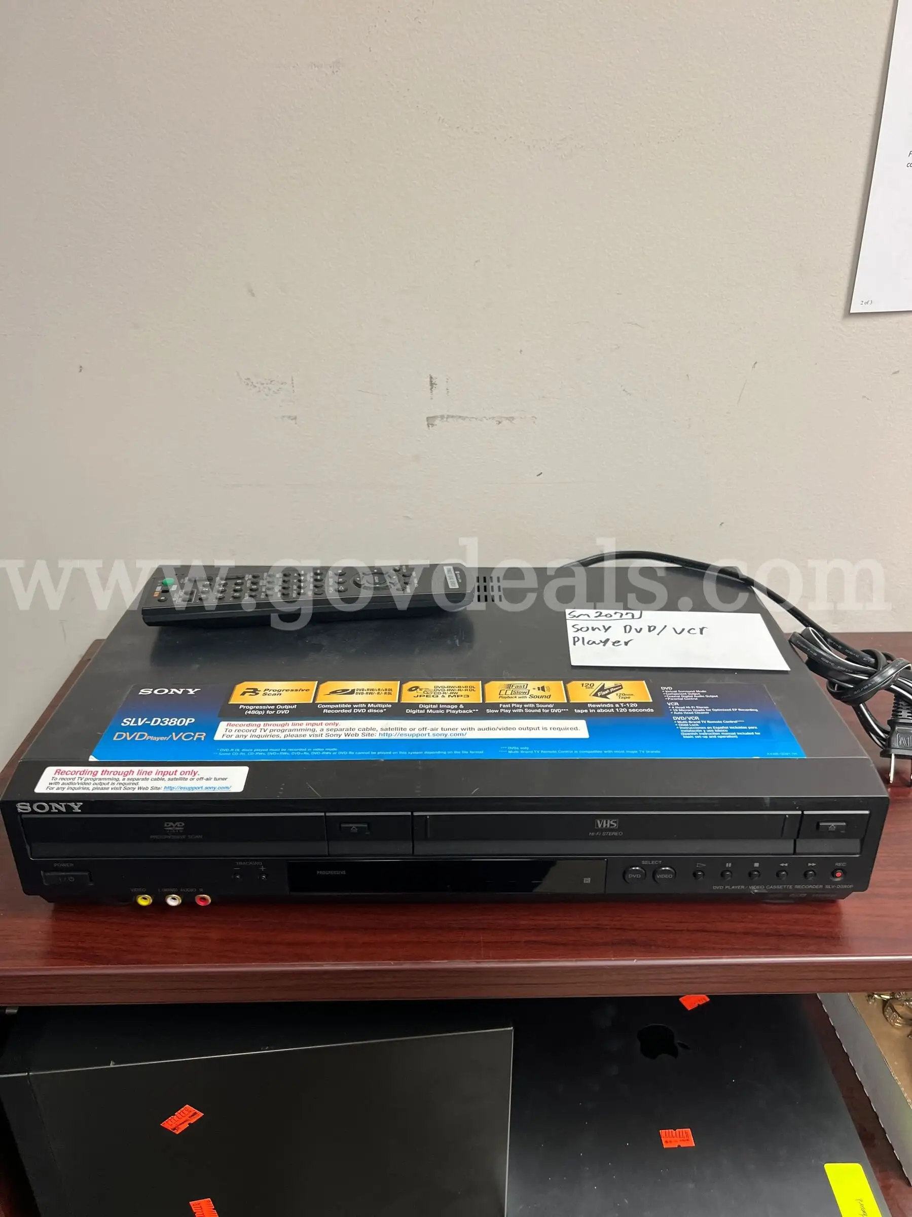 Sony DVD VCR Player