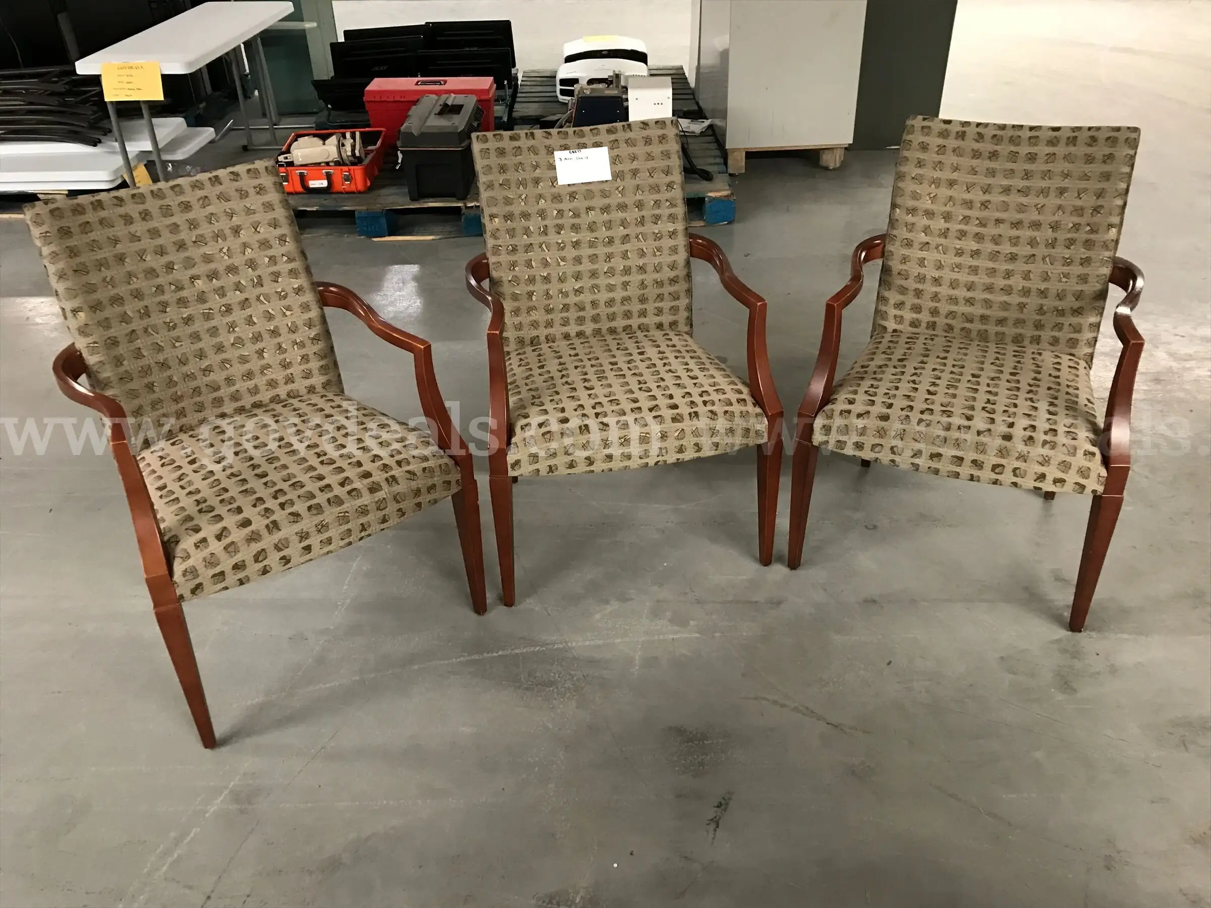 3 Arm Chairs