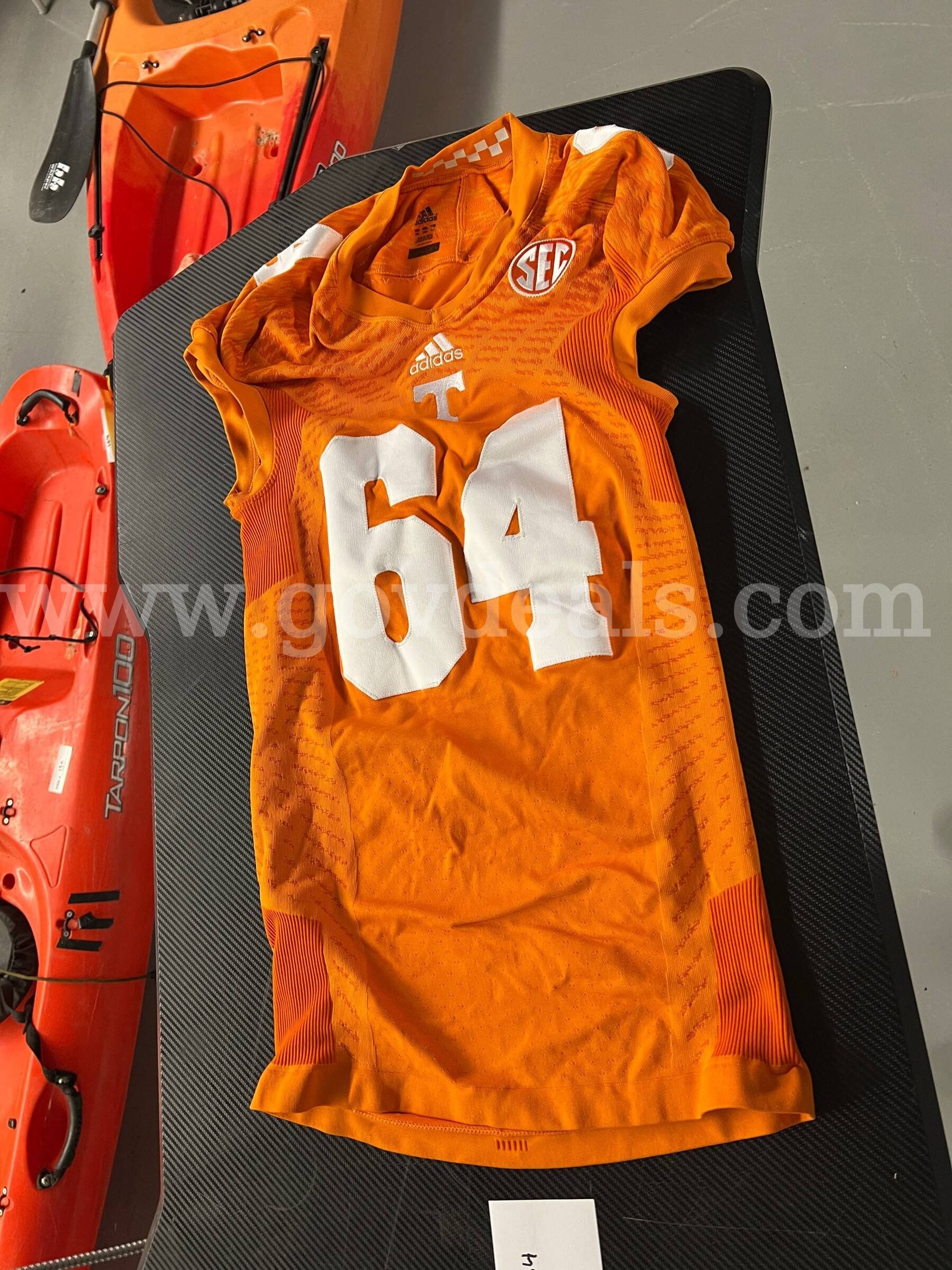 Used Football Jersey--Orange #64
