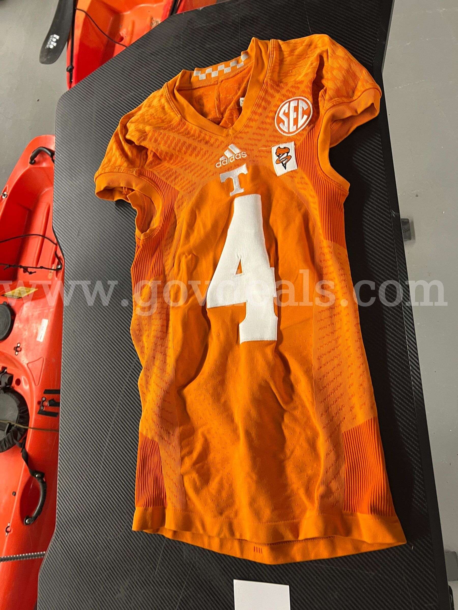 Used Football Jersey--Orange #4