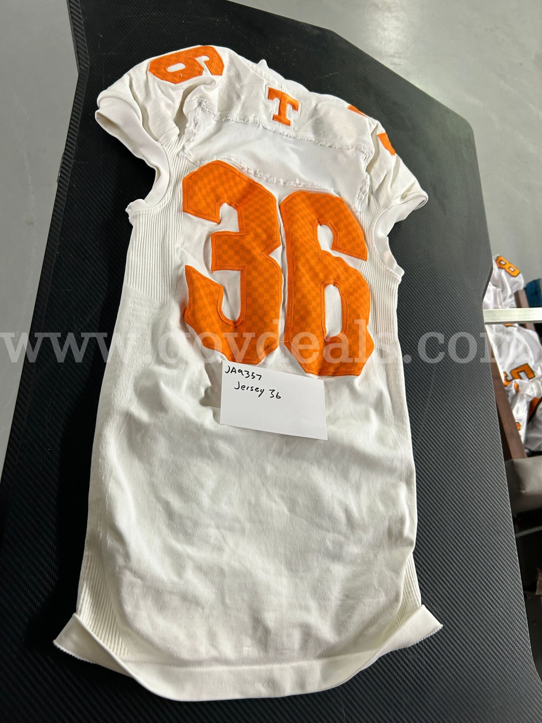 Used Football Jersey--White #36