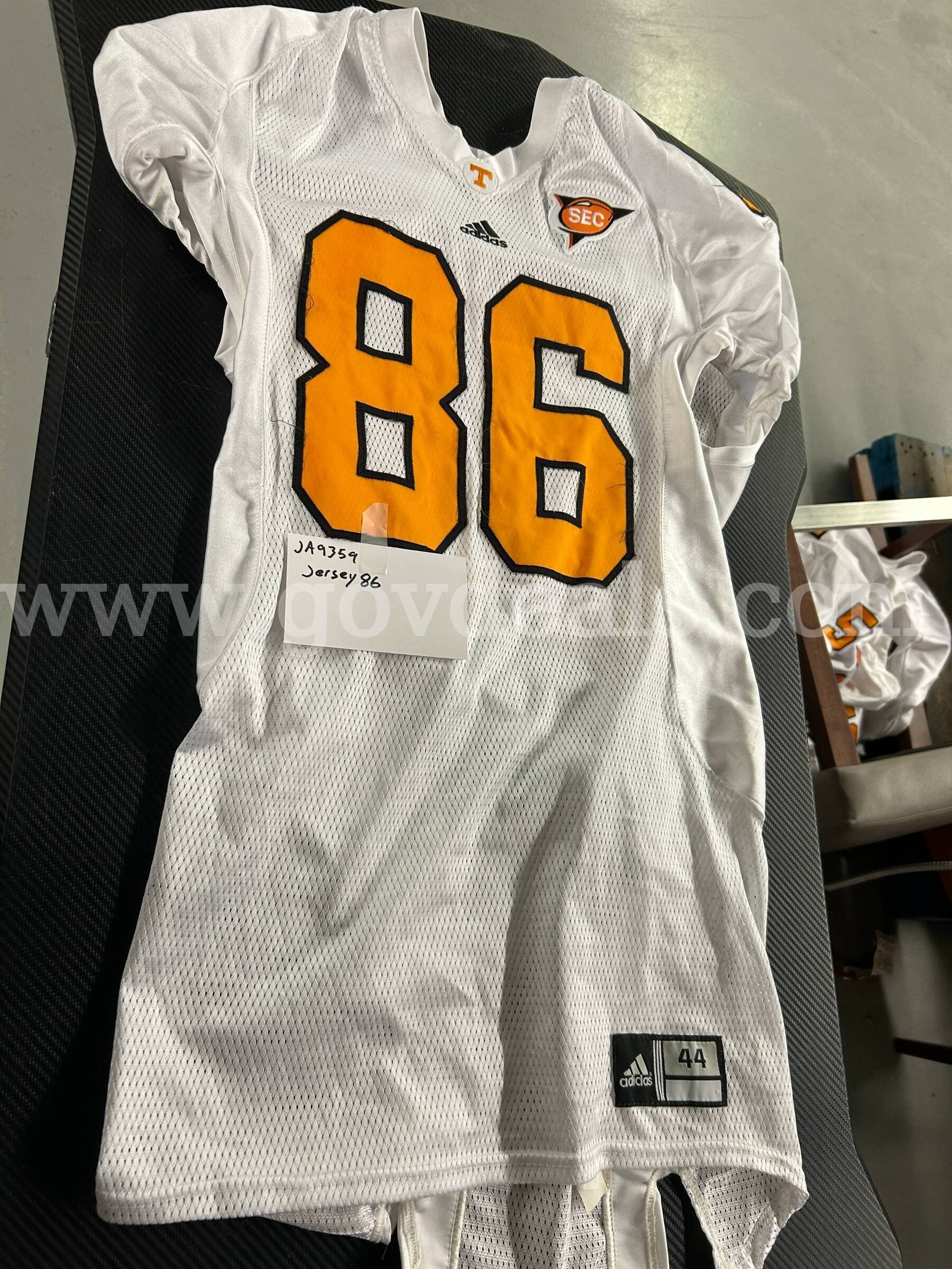 Used Football Jersey--White #86