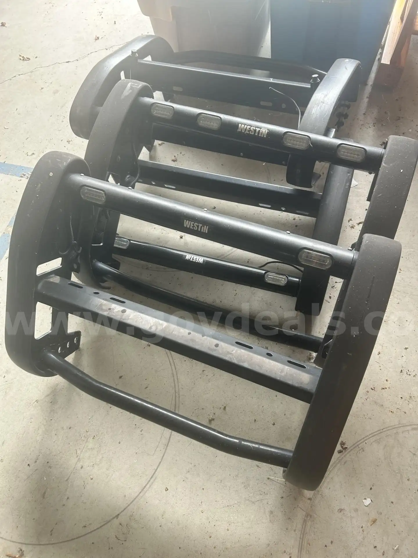 Lot of Seven (7) Westin Police Push Bumpers