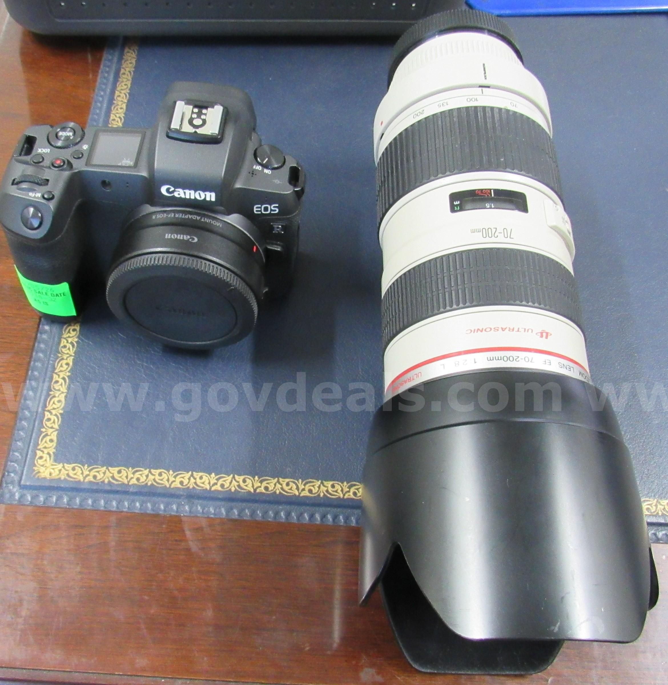 Canon EOS-R w Canon Zoom Lens EF Ultrasonic 70-200mm U3617