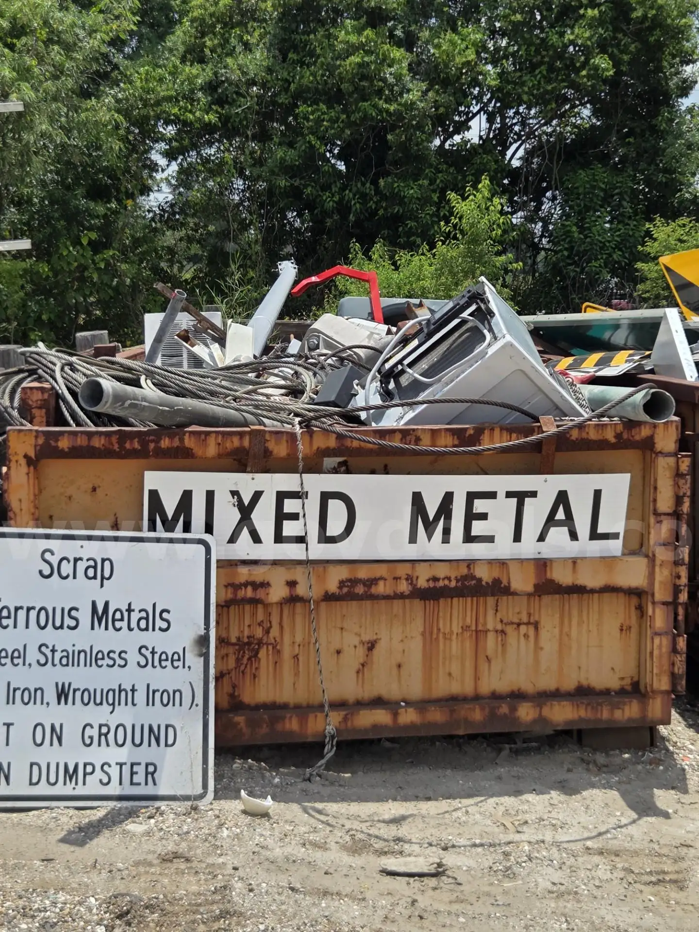 Contents of one dumpster-Mixed Metal Scrap