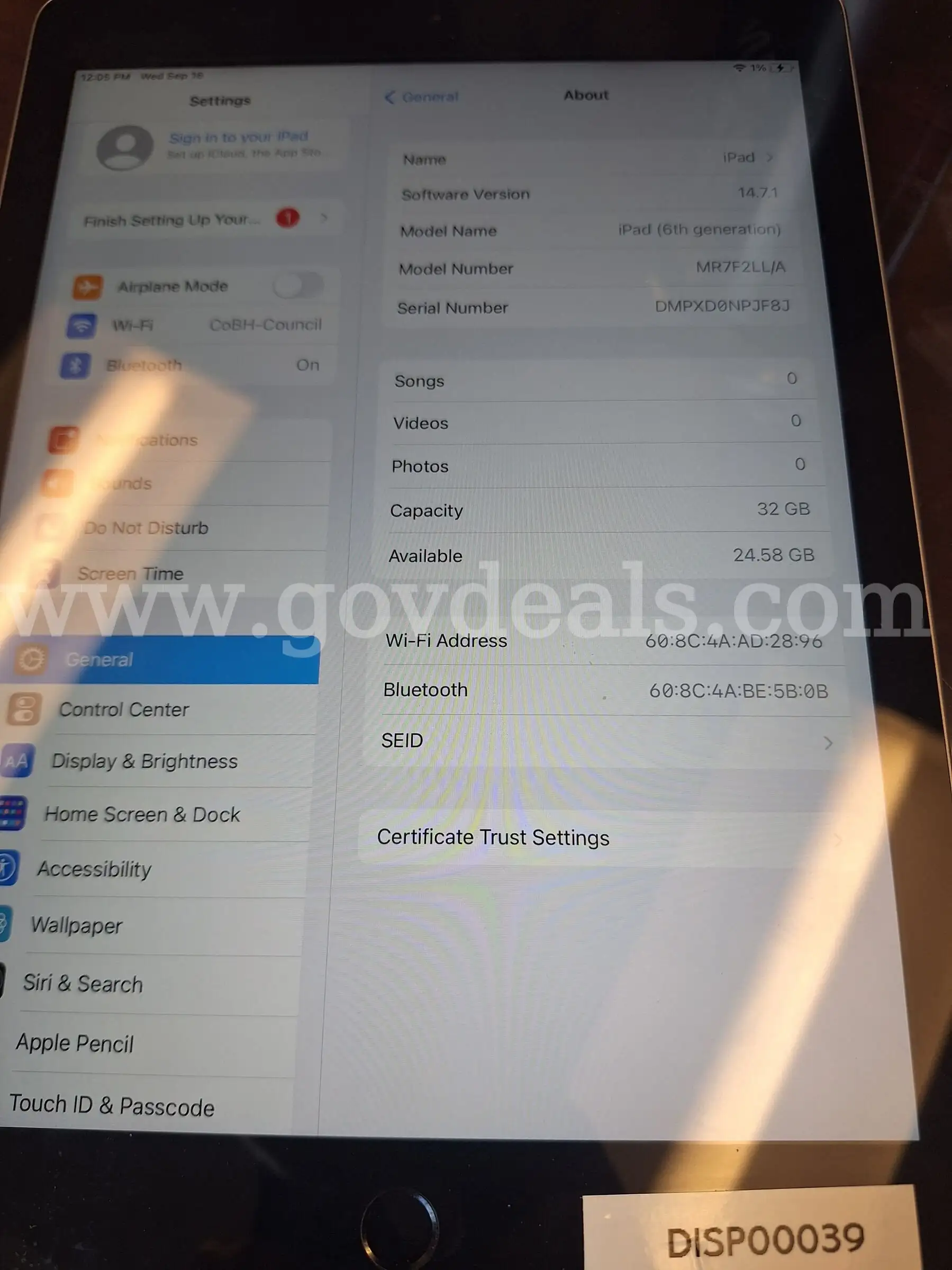 Apple iPad 6th Gen