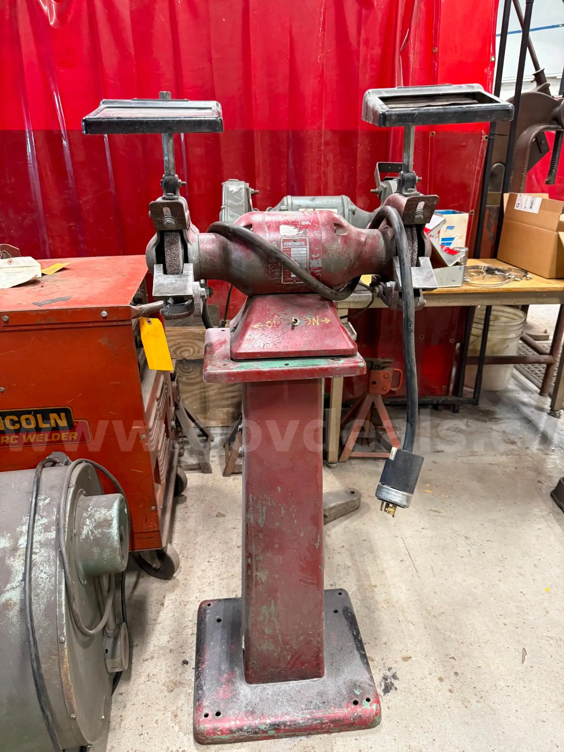 Welding Equipment 11 Items wire feeder lathe bench grinder welder...and more
