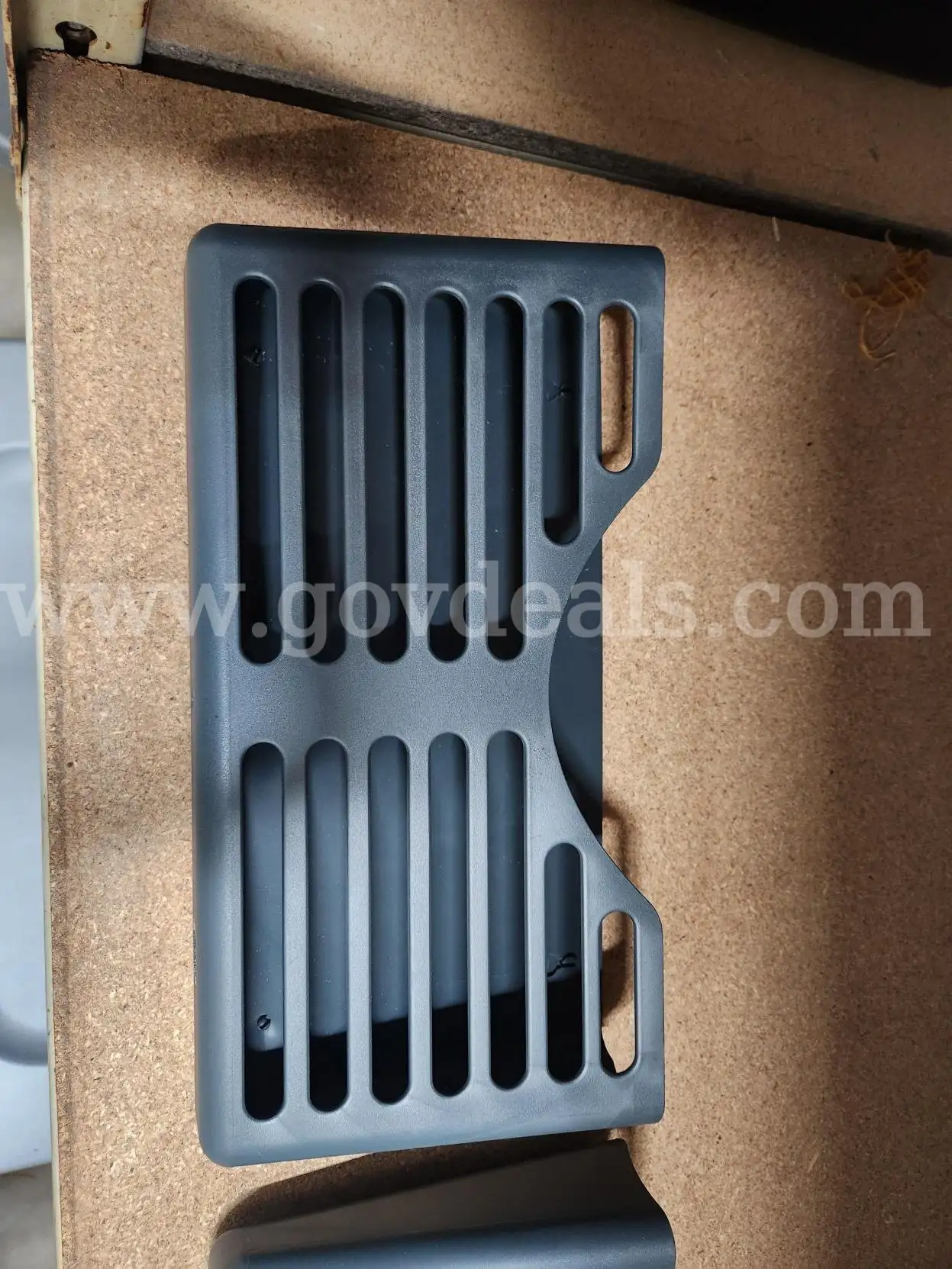 Lot of 12 Dark Gray Cubicle Wall File Organizers with Mounting Fixtures