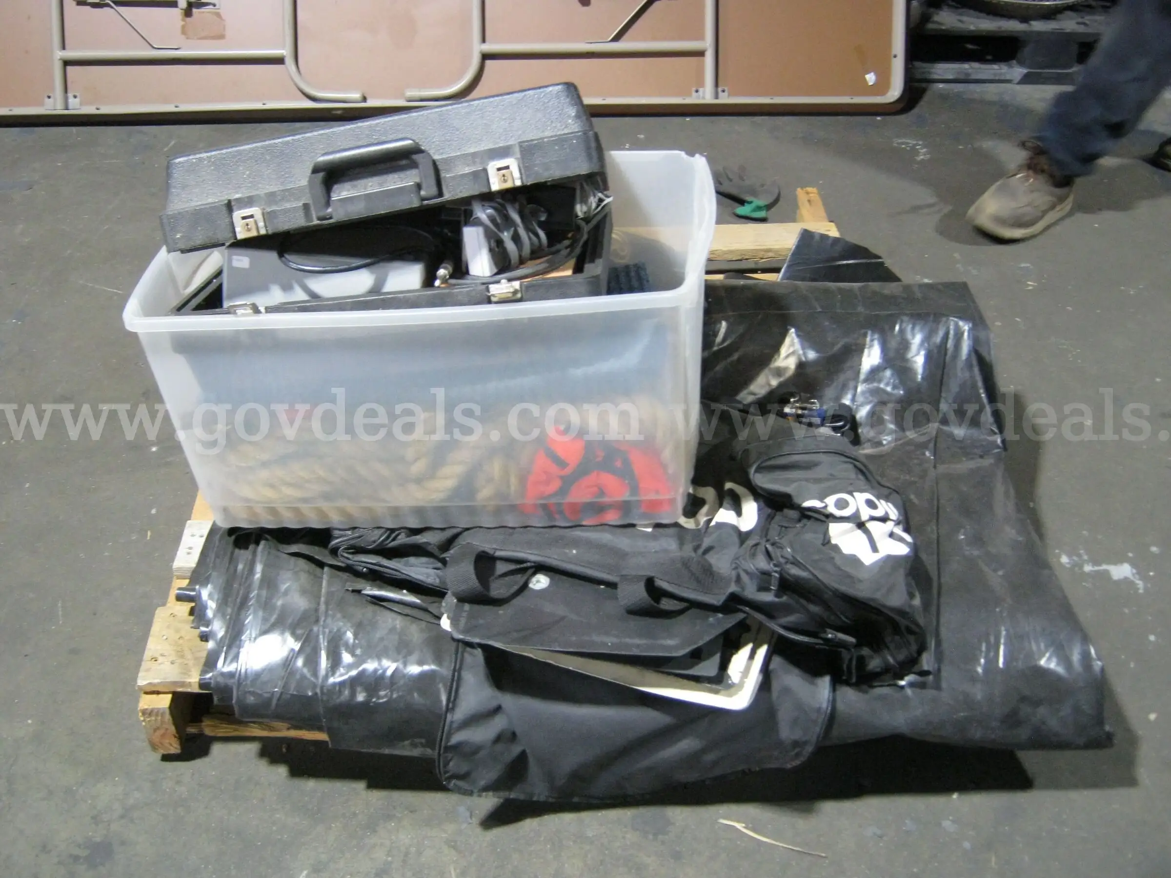 Lot of different sport equipment