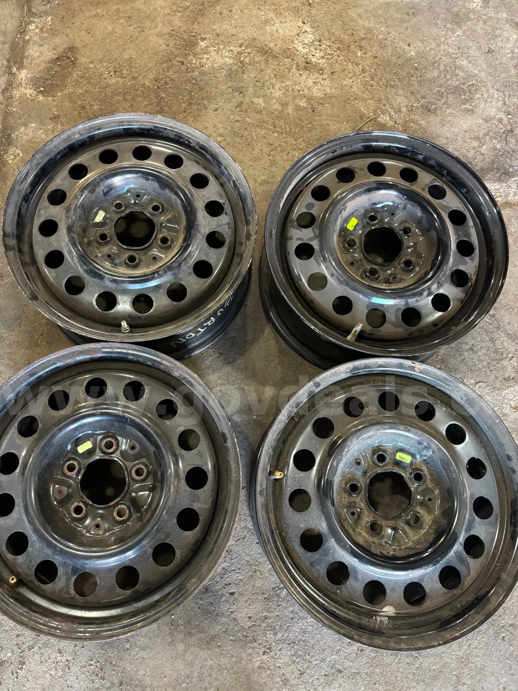 16-inch steel GM rims set of 4