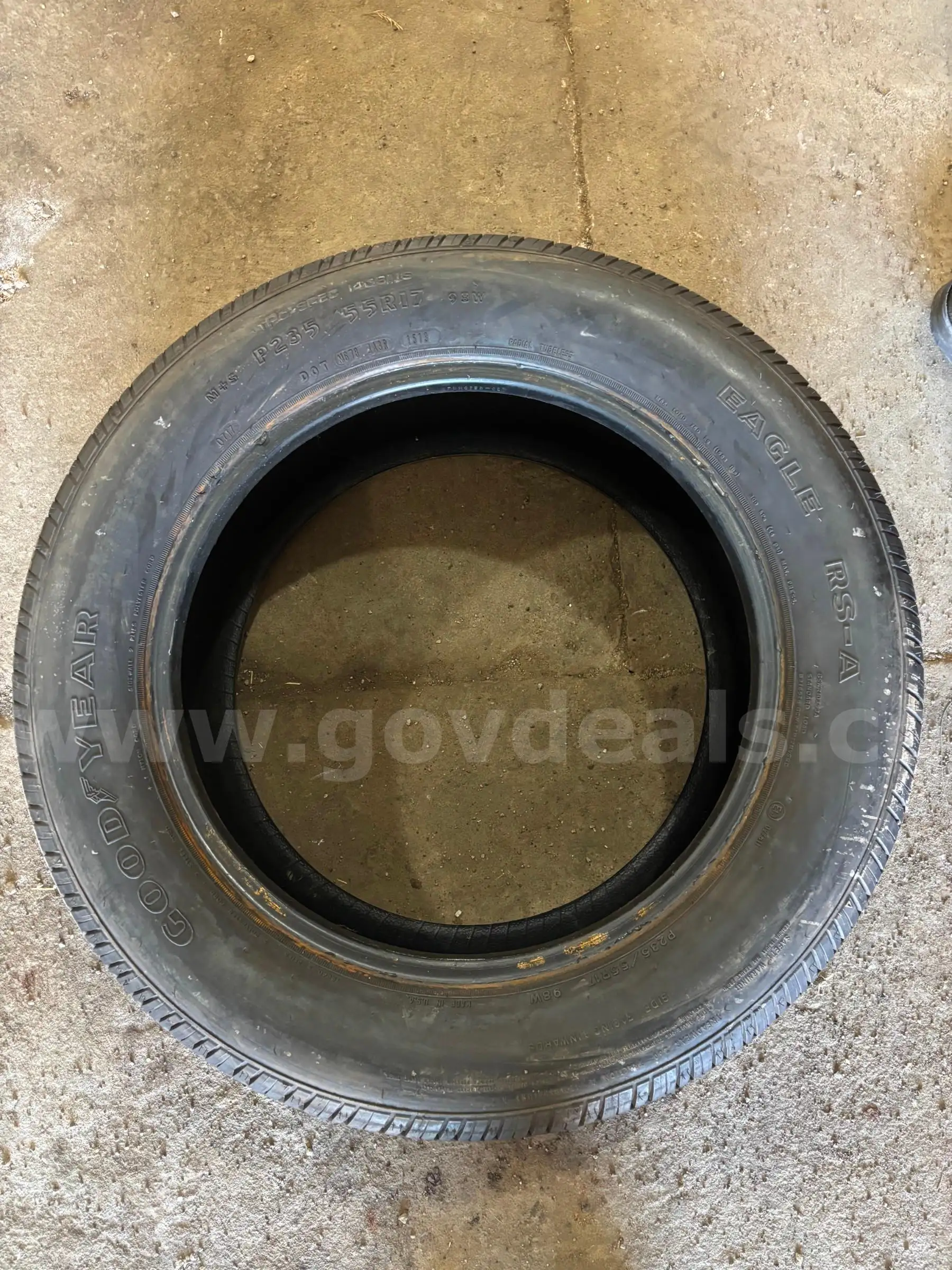 Used Goodyear Tire Eagle RS-A