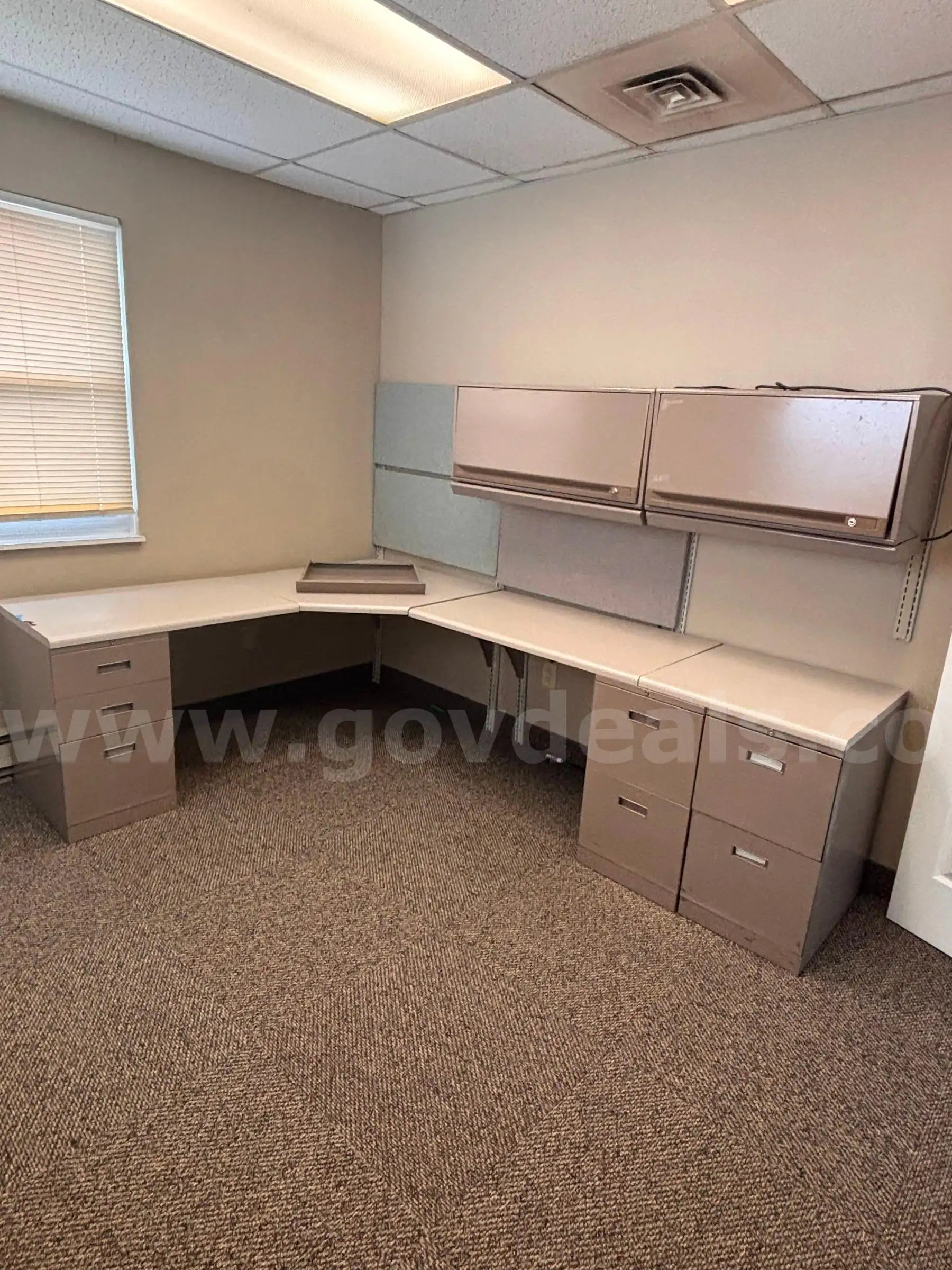 2 Office Suites Table Filing Cabinets