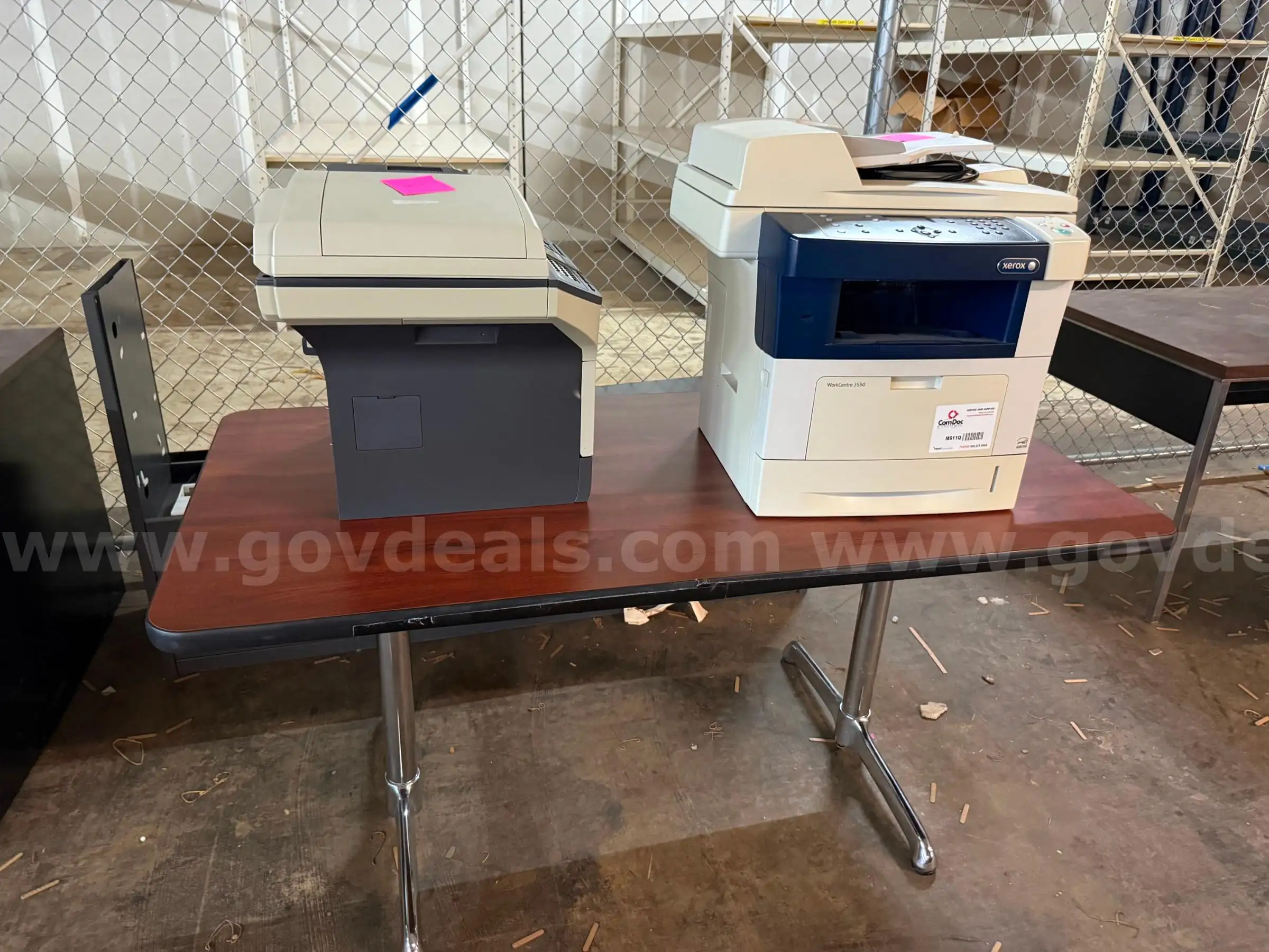 Table and Printers