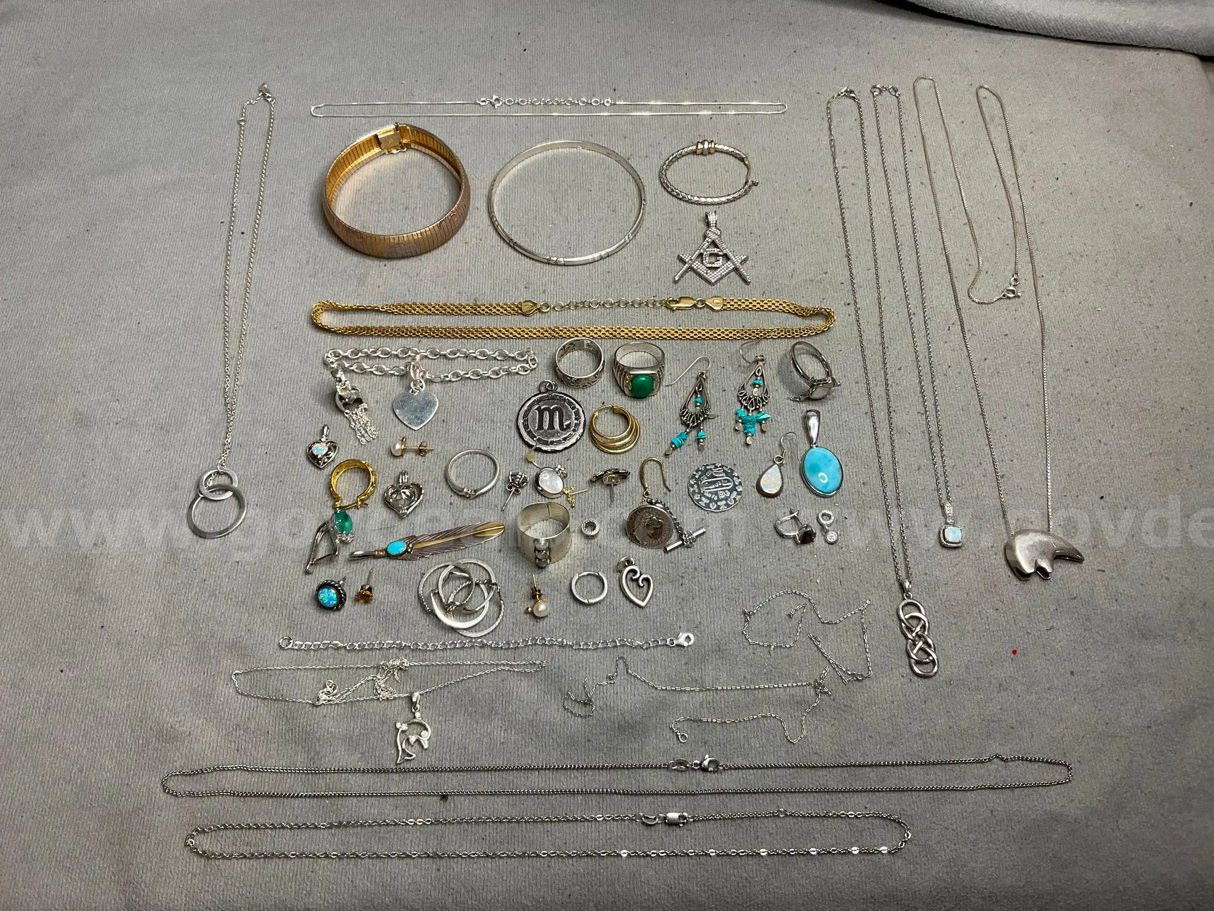 Lot of Silver Jewelry 191 Grams