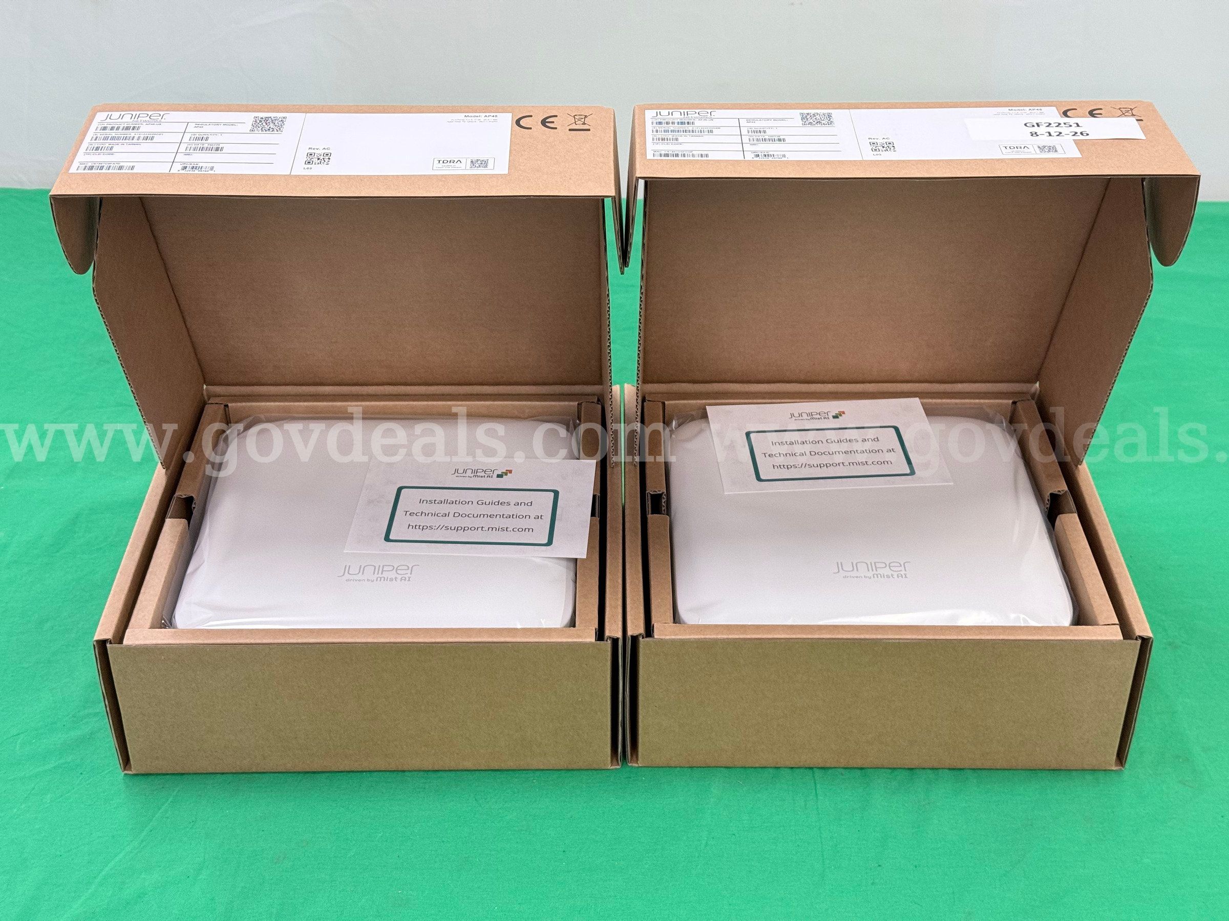 2 - Juniper Networks Mist Wireless Access Points Model AP45 in Packaging