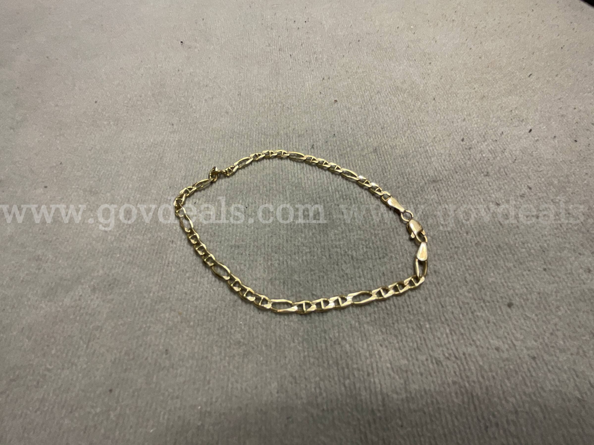 Gold Bracelet Size 8.5 4.85 Grams
