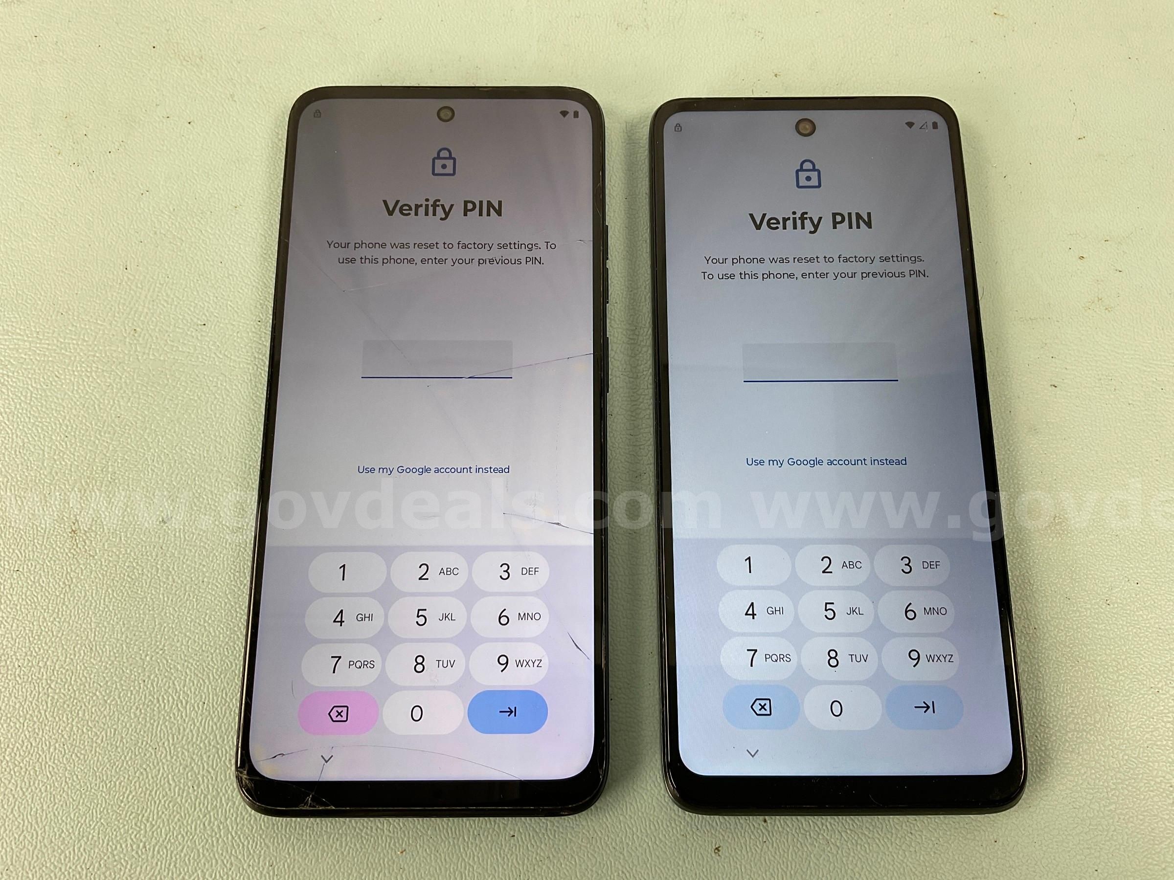 2 - Motorola Cell Phones (User Locked) Models Unknown