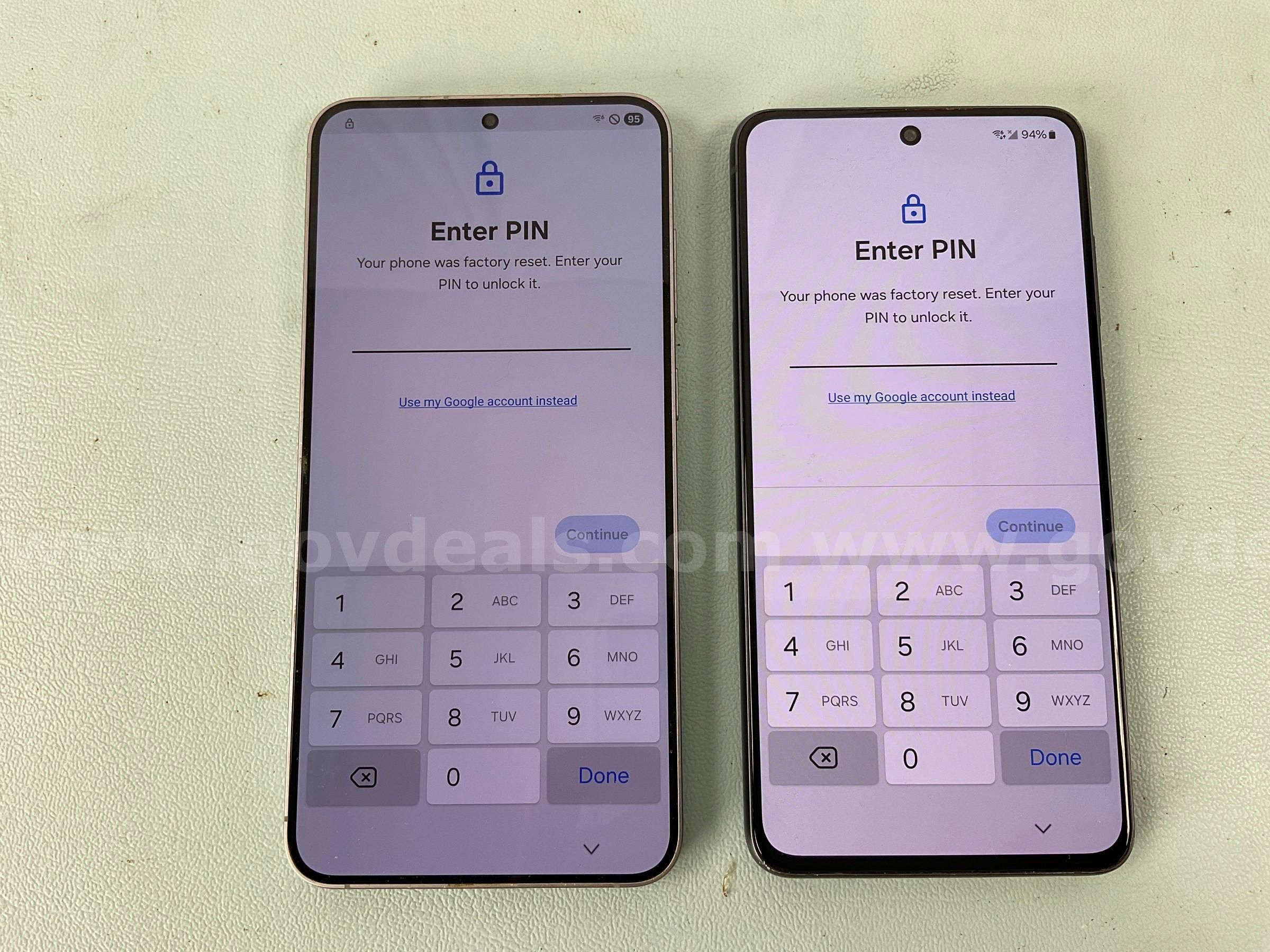 2 - Samsung Cell Phones (User Locked) Galaxy S25+ 256gb & Unknown Model