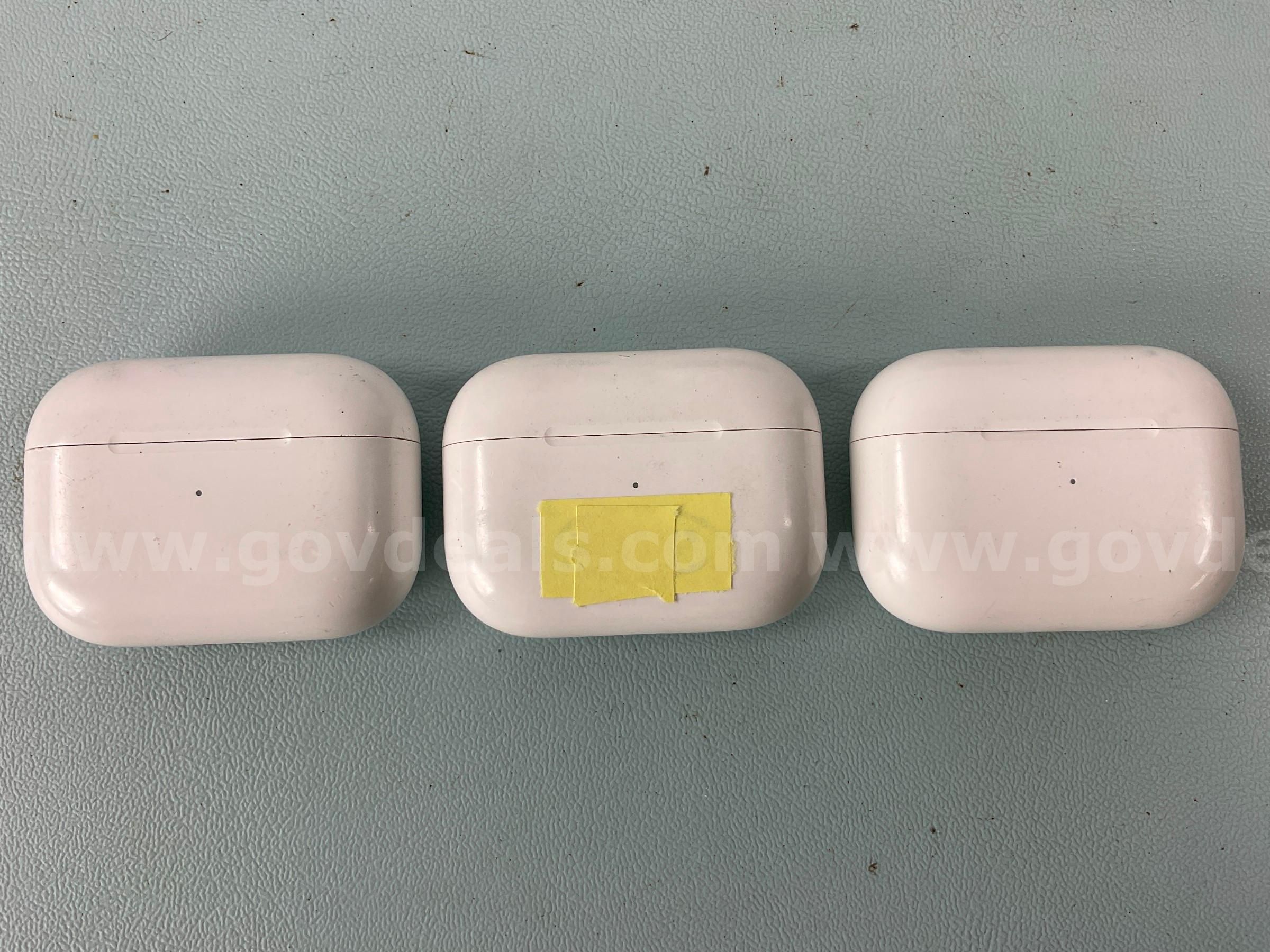 3 - Apple Airpods Pro Model A2190 With Charging Cases
