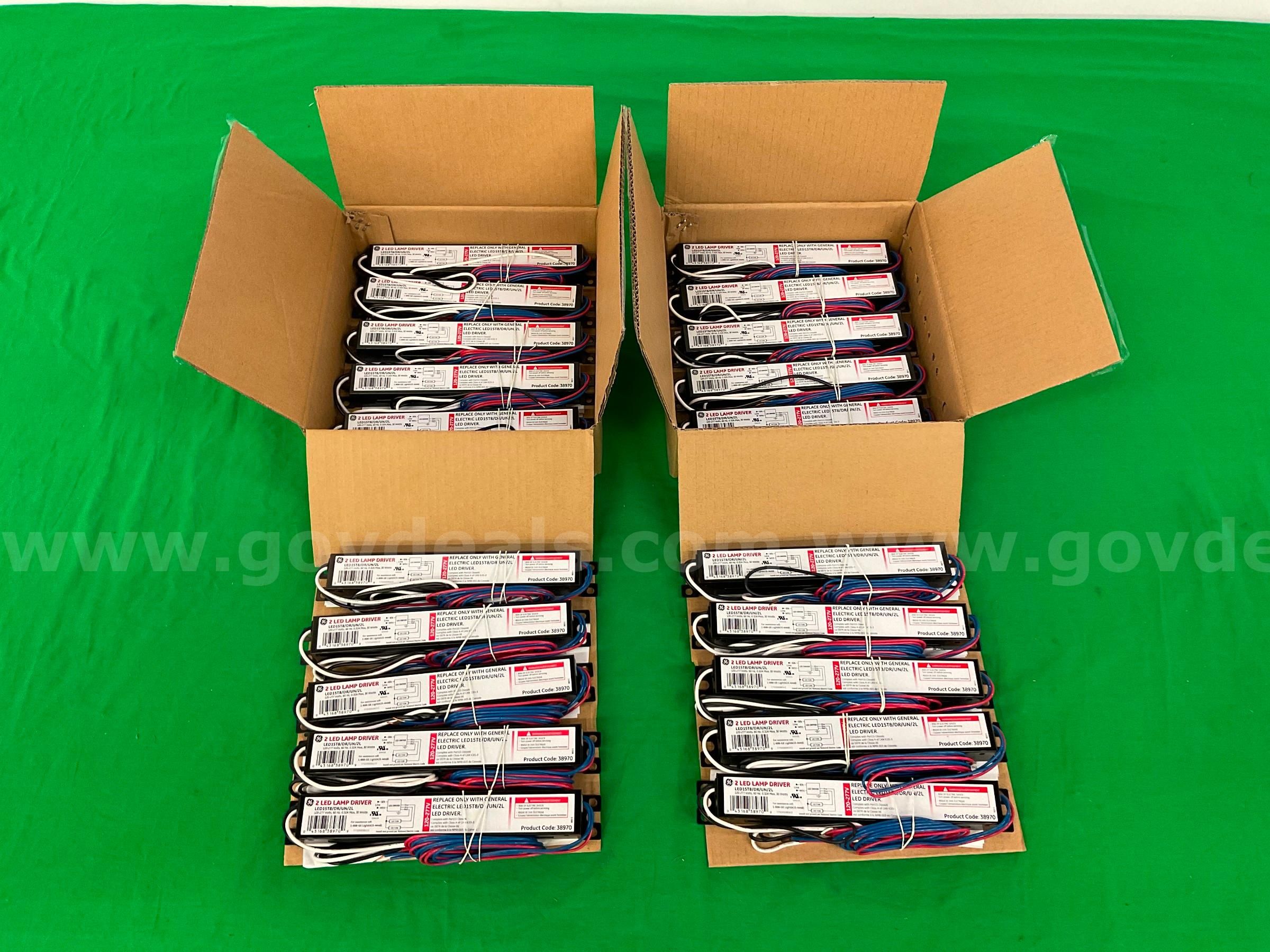 20 - General Electric LED15T8 DR UN 2L LED Ballasts in Packaging