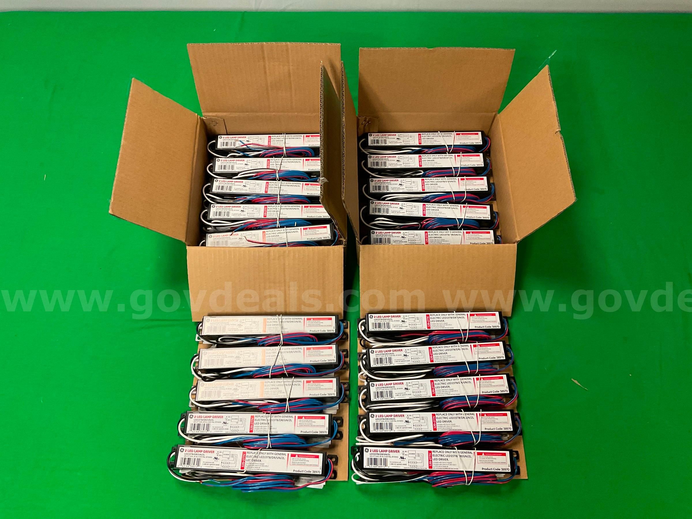 20 - General Electric LED15T8 DR UN 2L LED Ballasts in Packaging