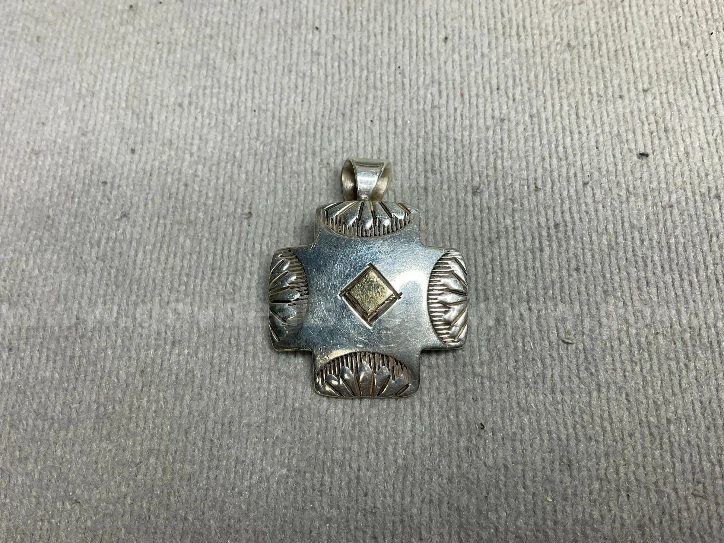Silver Pendant Labeled as Marty Monte 8.35 Grams