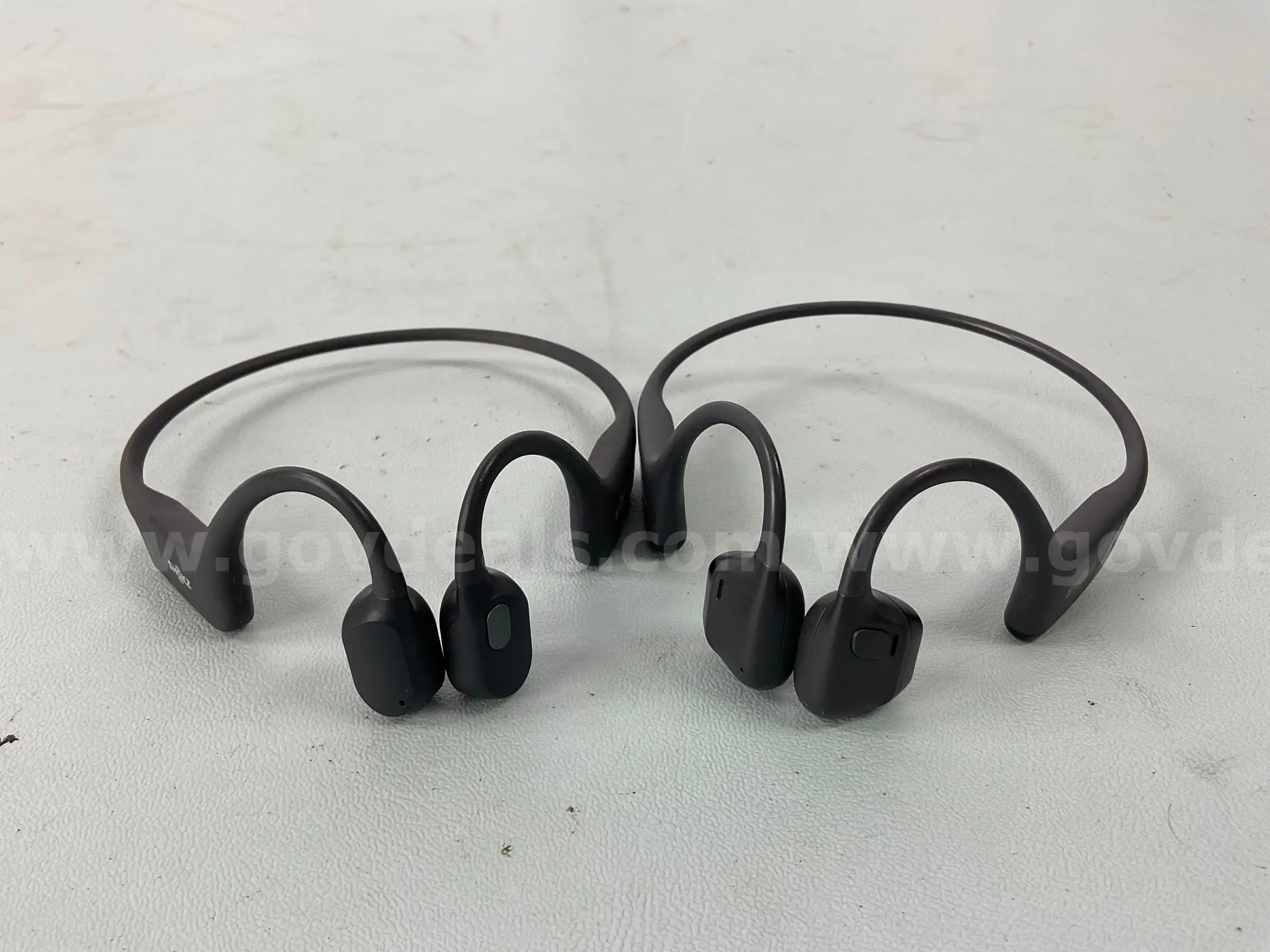 2 - Shokz Bluetooth Wireless Headphones Models S803 & OpenRun Pro 2 Mini S821 (Both Power On)