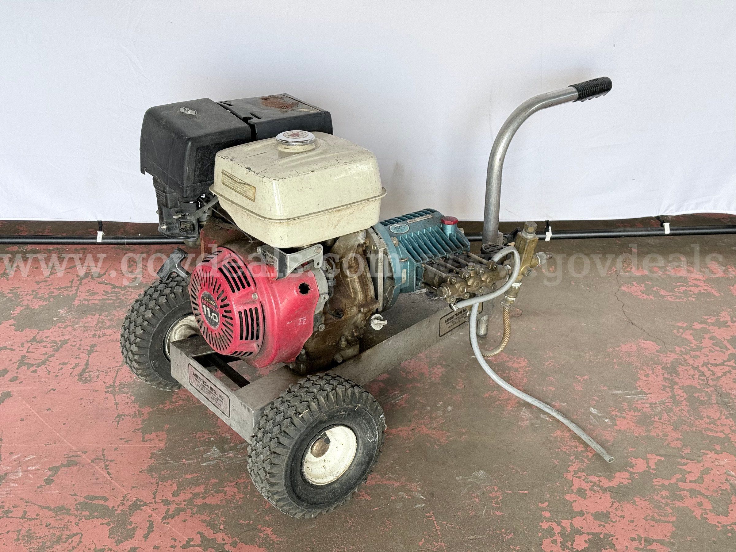 Unknown Brand Heavy Duty Pressure Washer with Honda GX340 Engine and Ameritech Base (Untested Missin