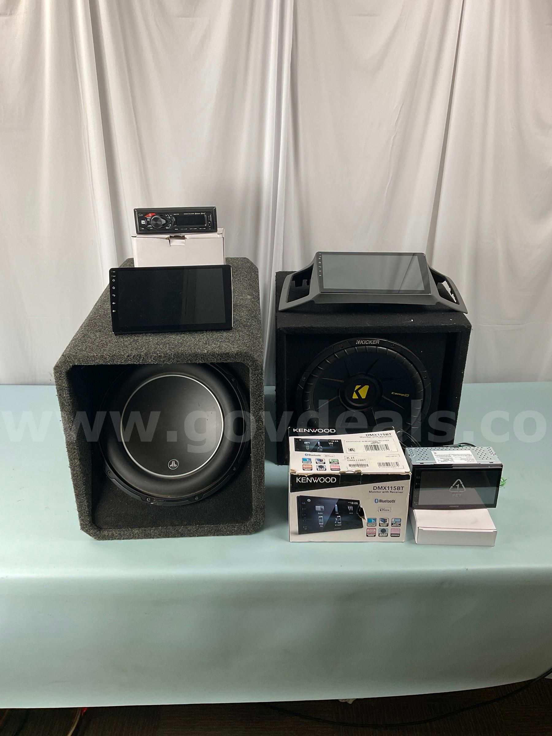 Lot of Car Audio Equipment Including Kicker JL Audio Kenwood and More (Untested)