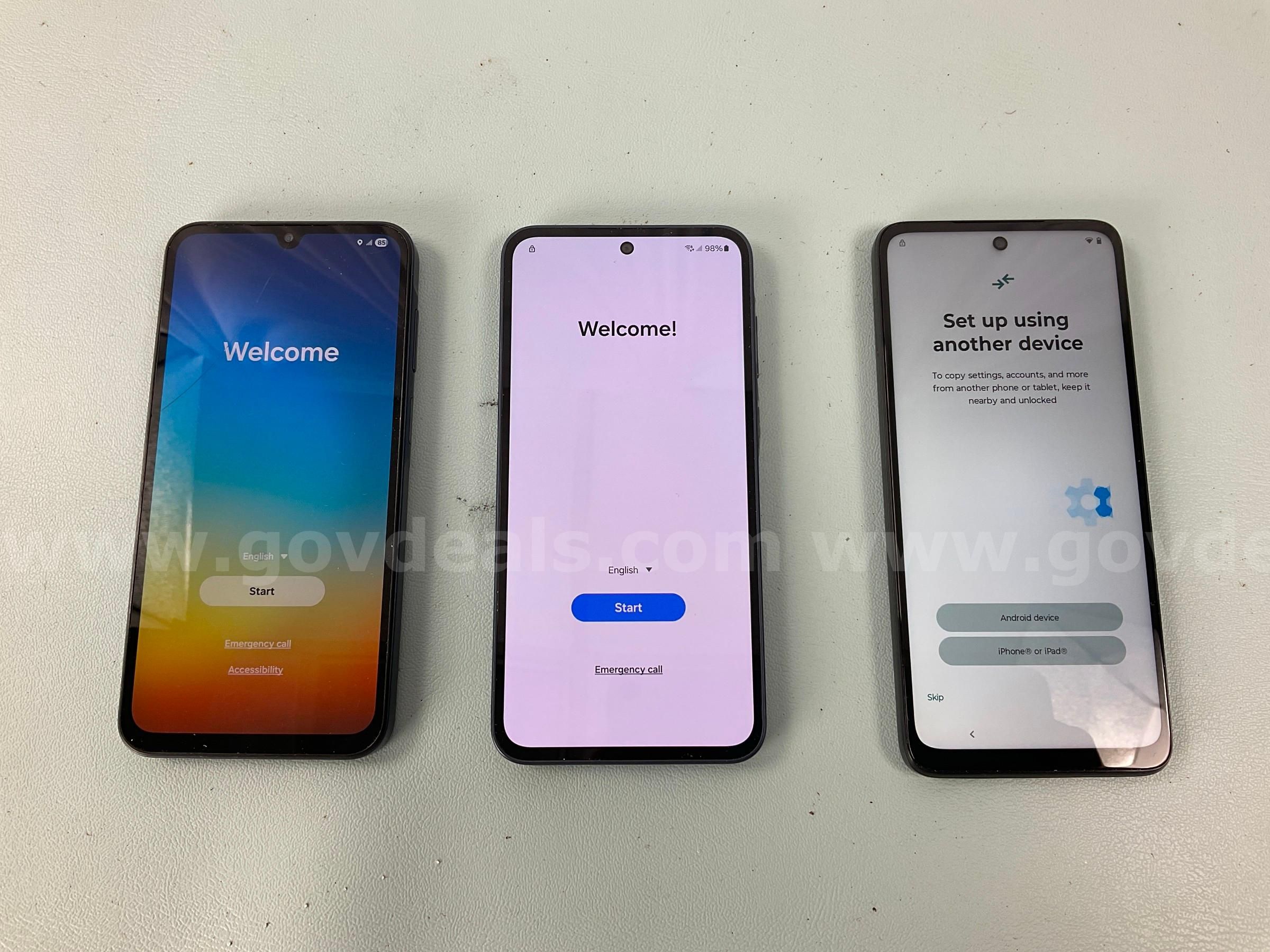 3 - Cellphones 2 - Samsung and 1 - Motorola (User Locked All Power On)